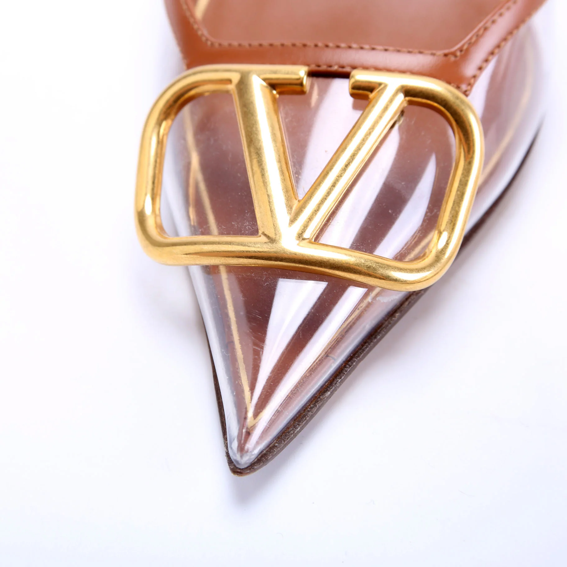 VLogo PVC Leather Trimmed Pumps Size 39 - Image 7