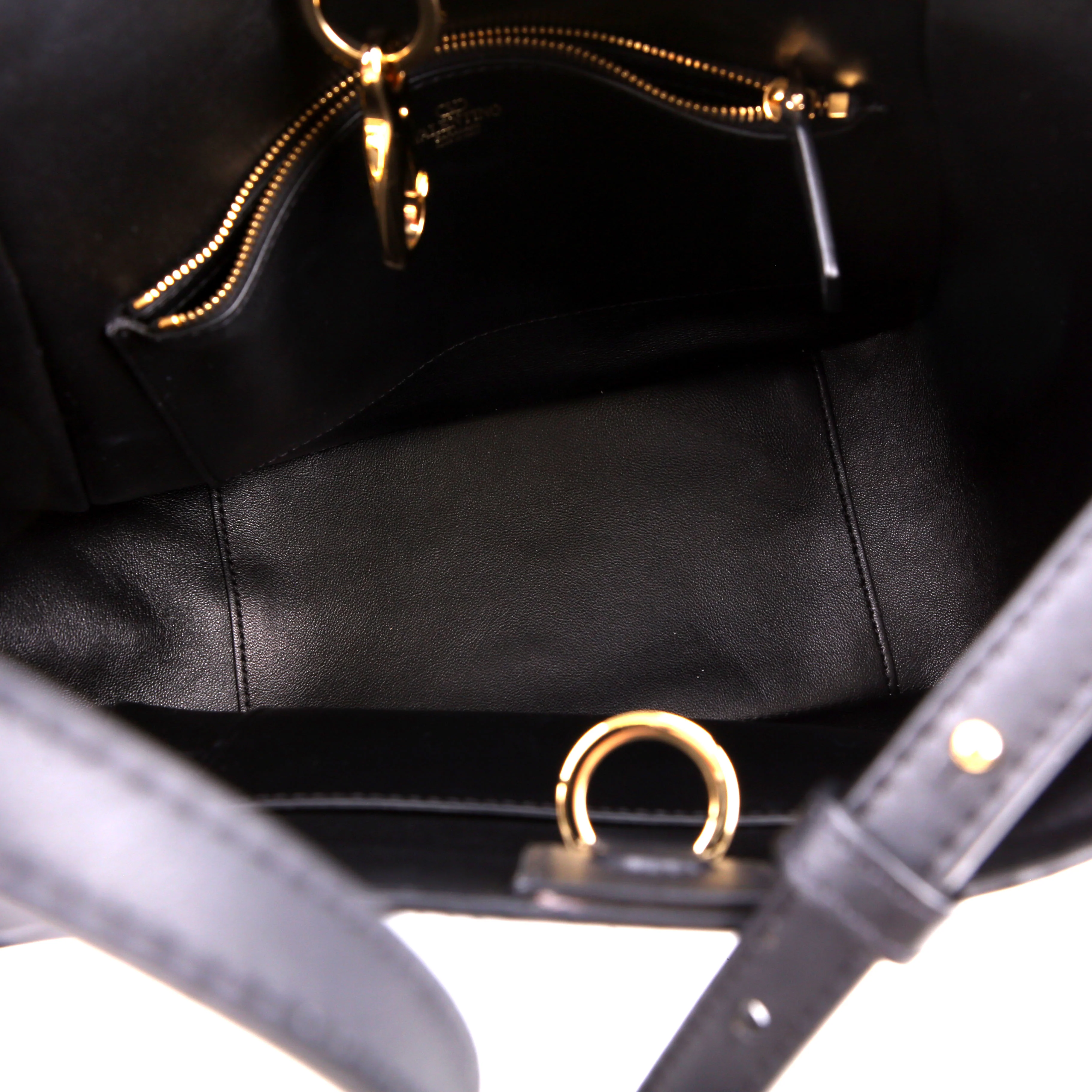 Vlogo Side Bucket Bag Black - Image 12