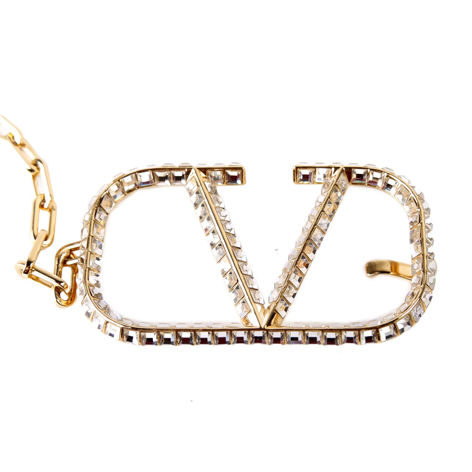 VLogo Signature Chain With Crystals Belt Size 90 - Image 4