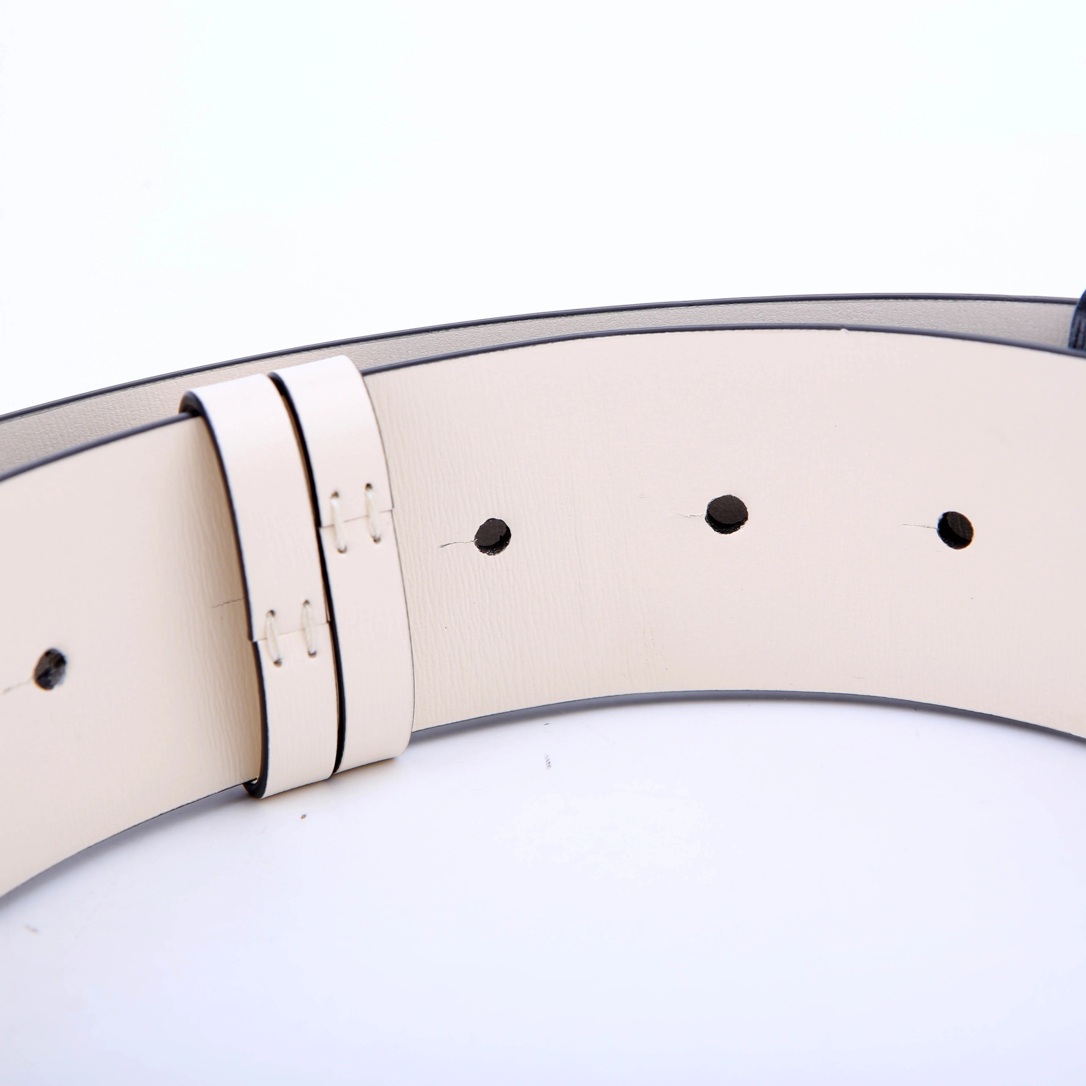 Vlogo Signature Pearl 40MM Belt Size 85/34 Black/Cream - Image 4