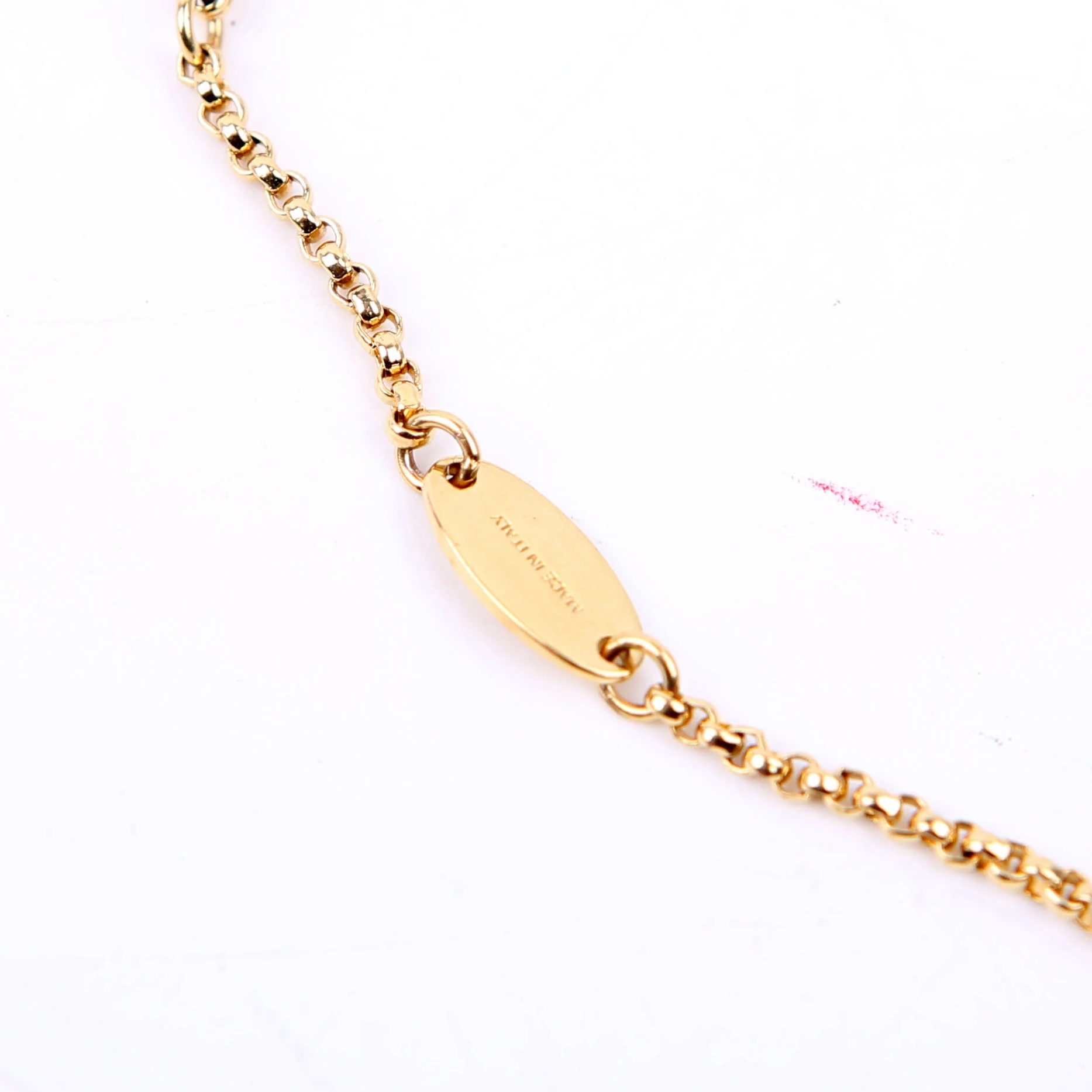 Vlogo Signature With Swarovski Crystals Bracelet Gold - Image 4