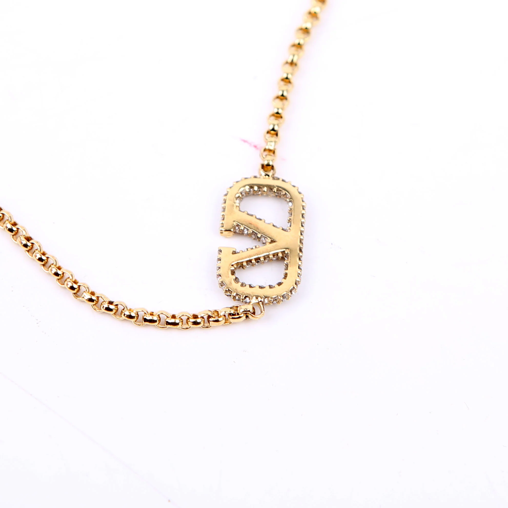 Vlogo Signature With Swarovski Crystals Bracelet Gold - Image 5