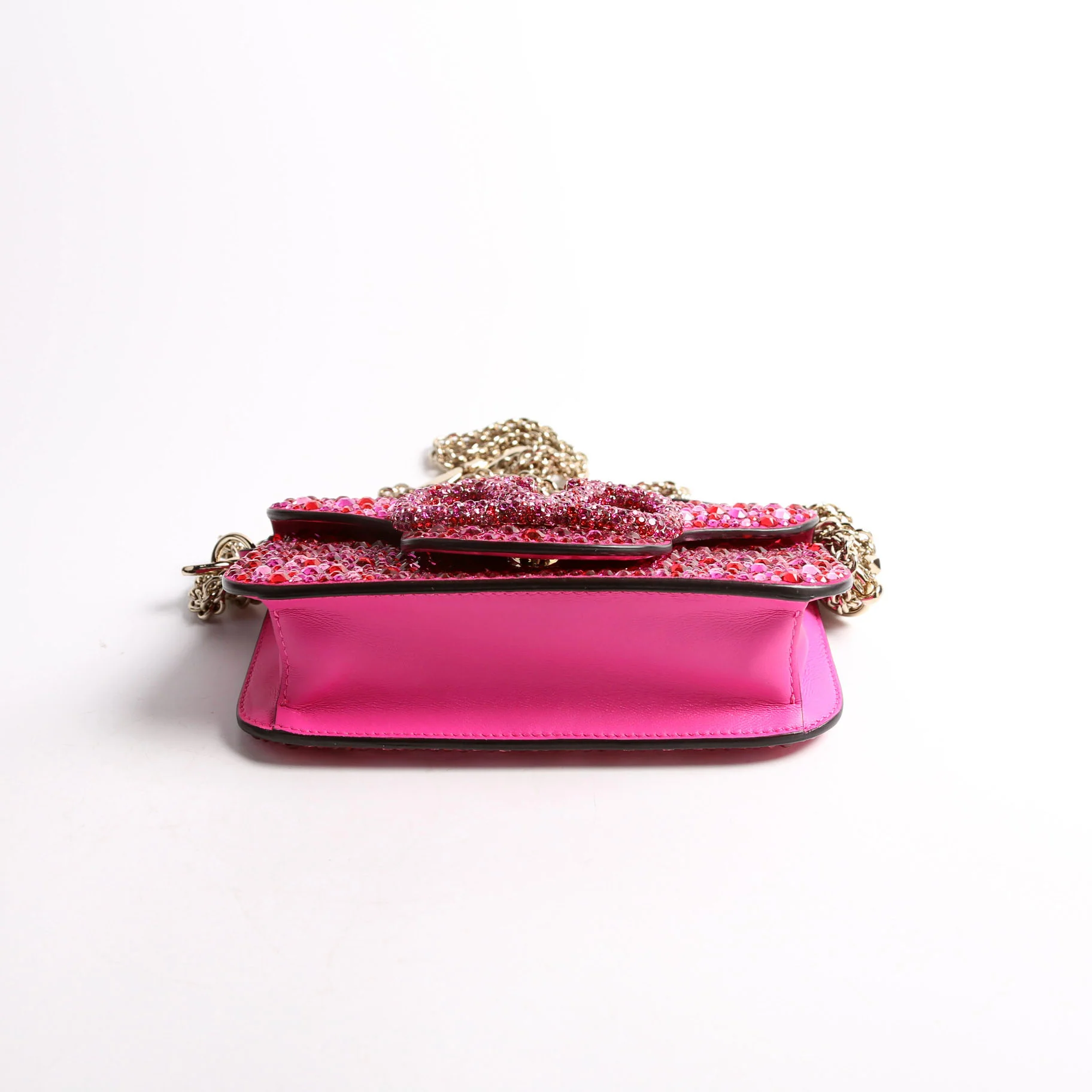 VLogo Small Loco Crystal Embellished Pink - Image 3