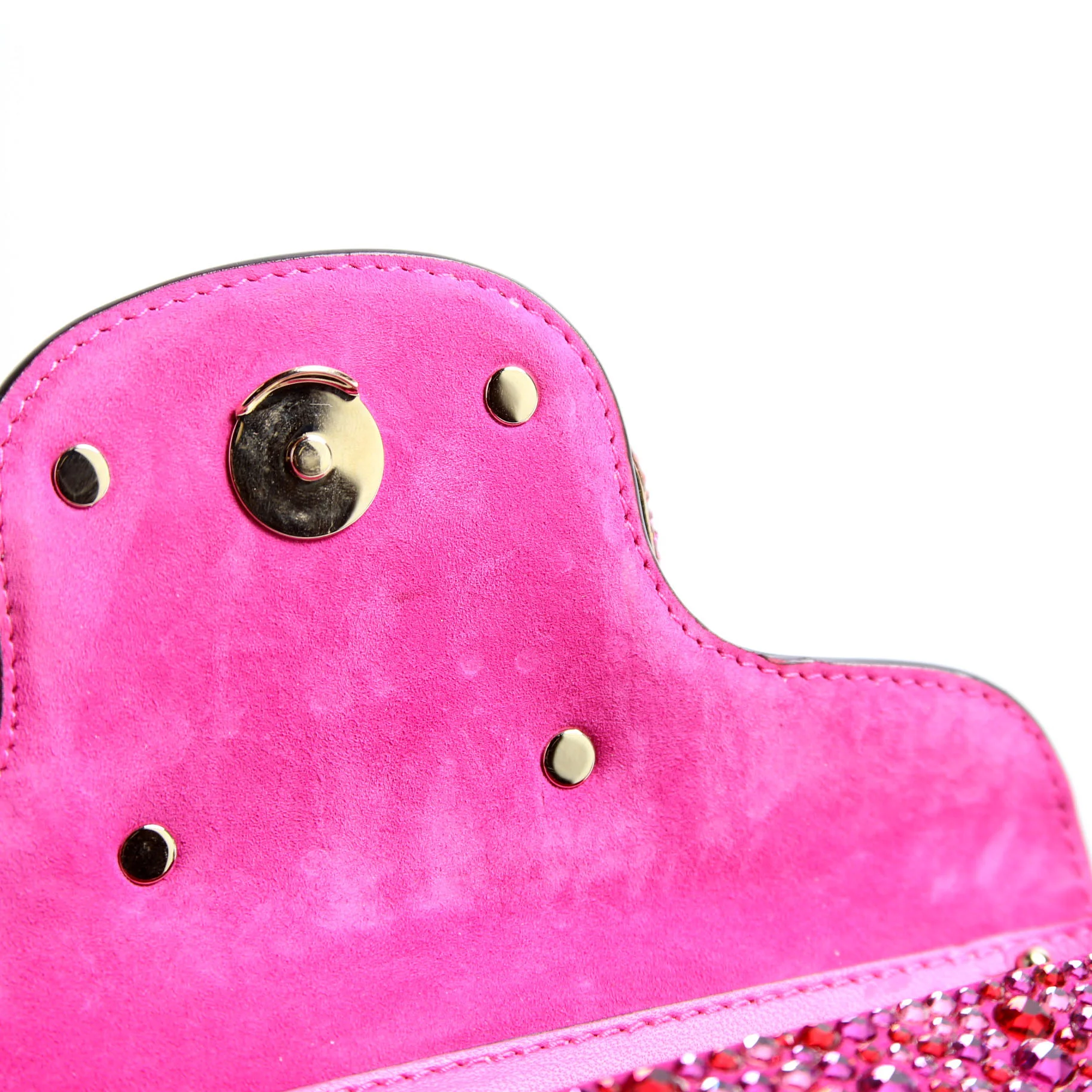 VLogo Small Loco Crystal Embellished Pink - Image 8