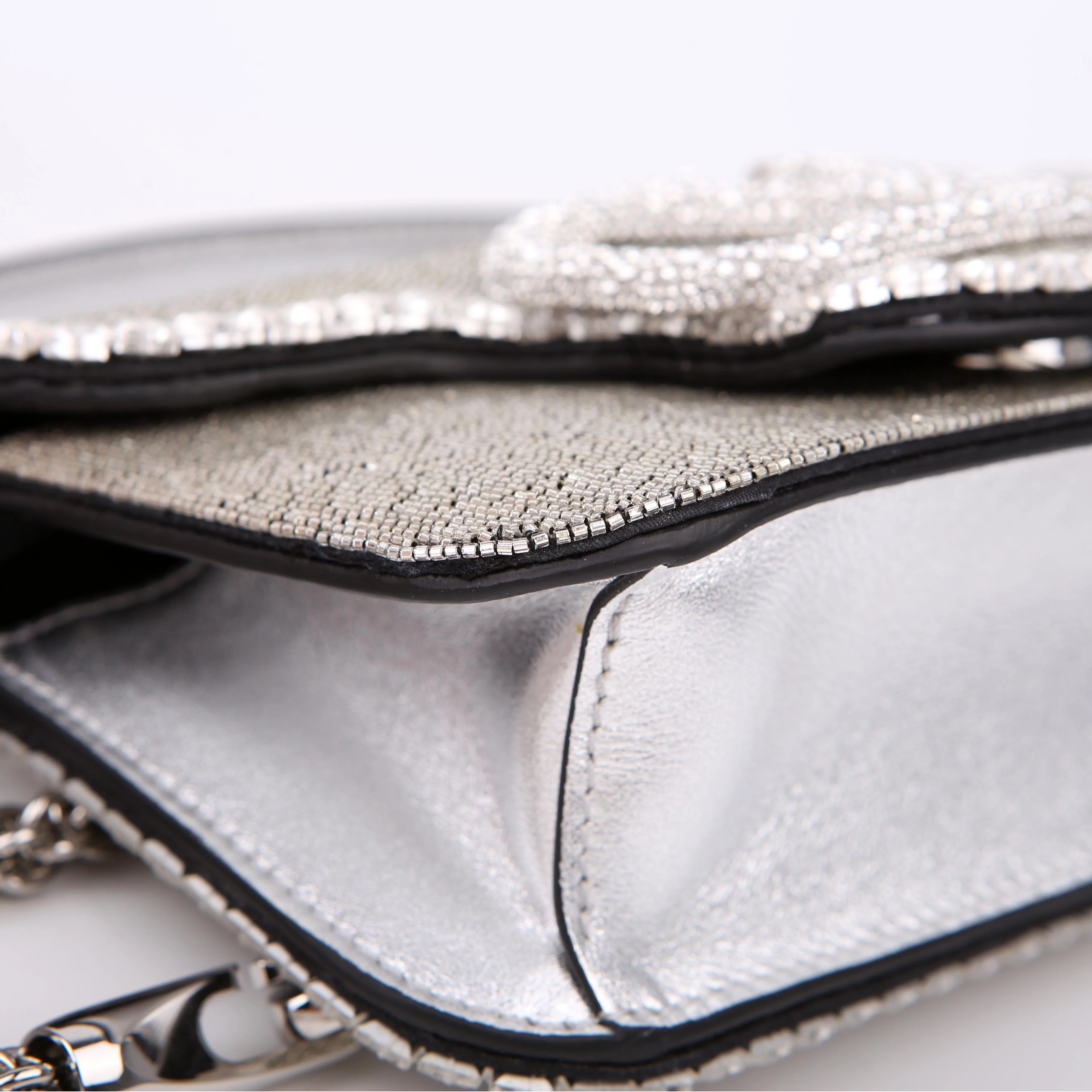 Vlogo Small Loco Crystal Embellished Silver - Image 5