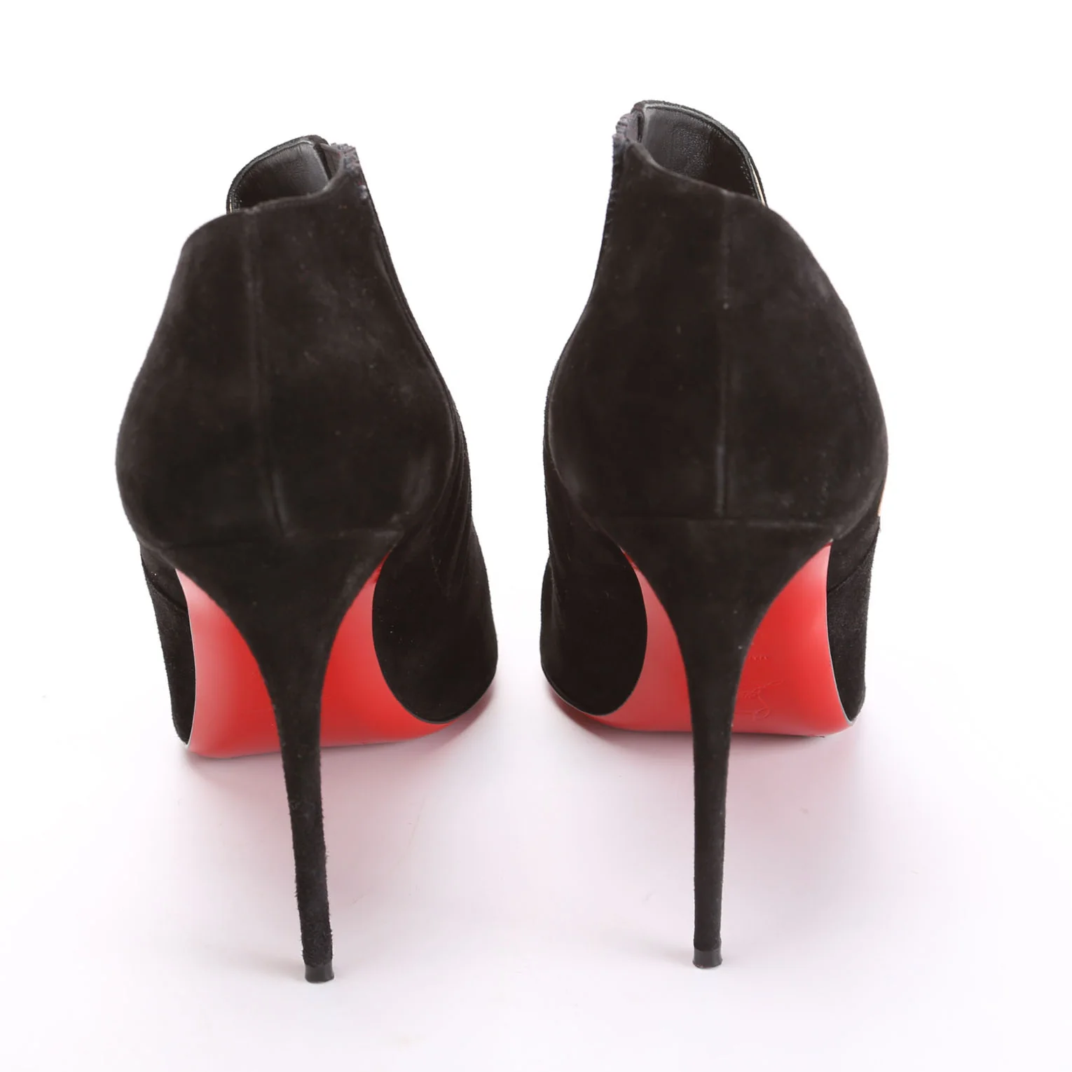 VV Specchio Suede Booties 100MM Size 42 Black - Image 4