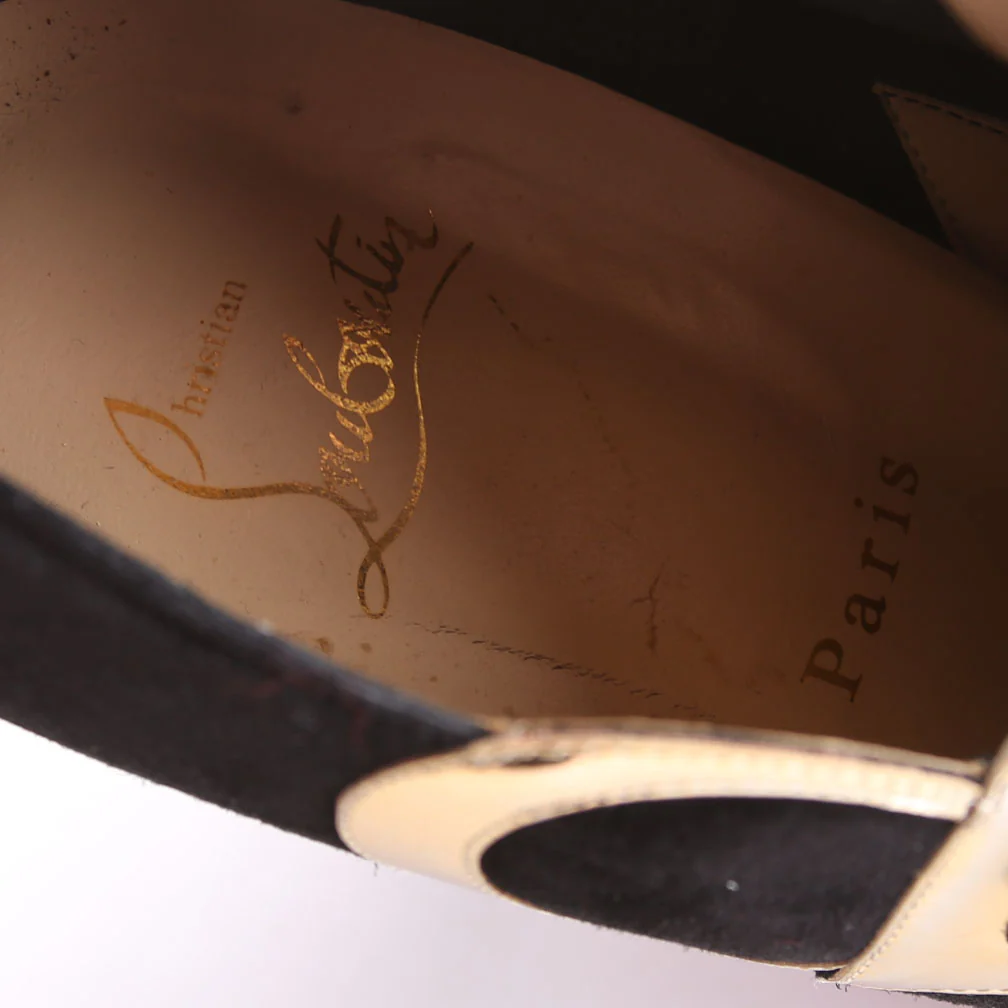 VV Specchio Suede Booties 100MM Size 42 Black - Image 5