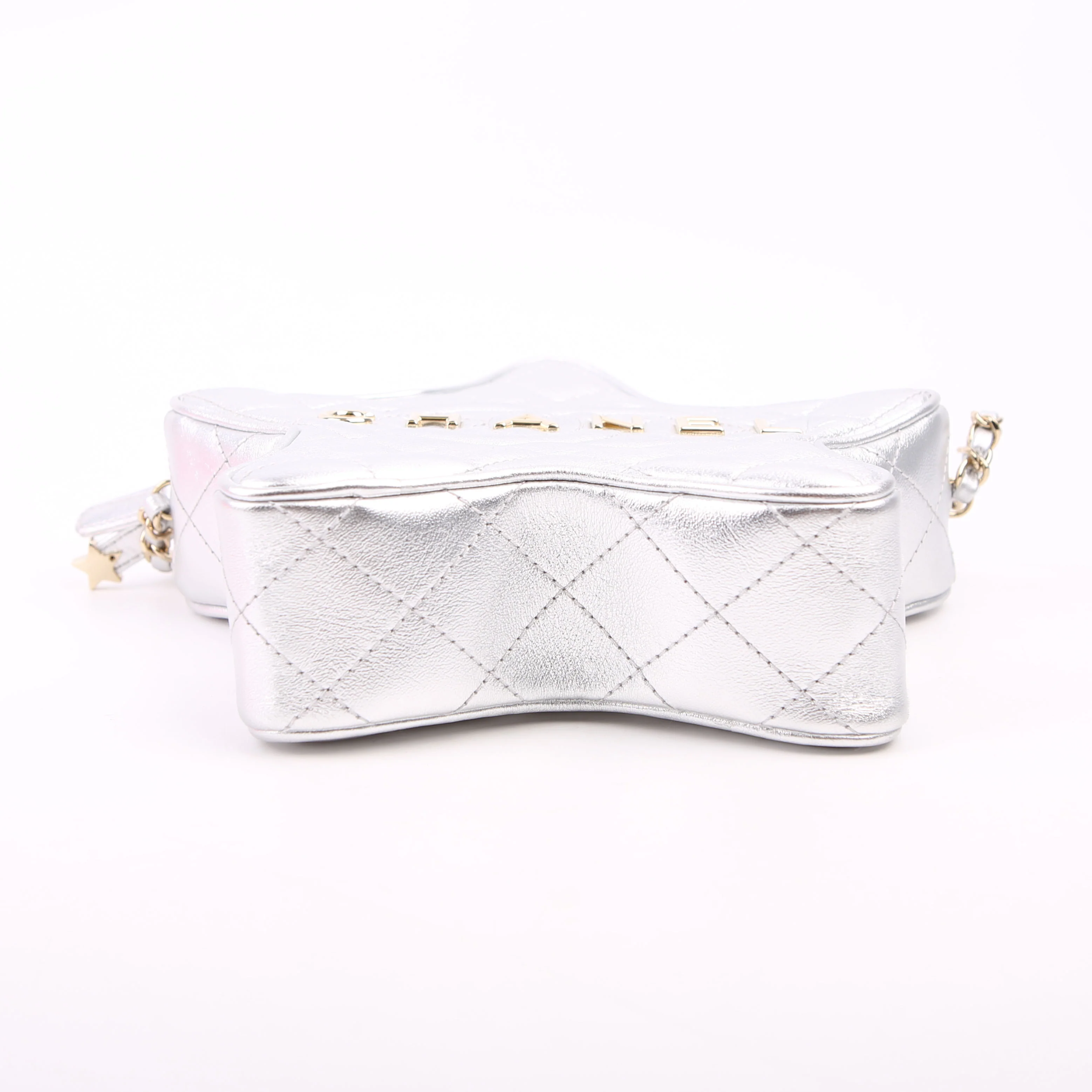 Walk Of Fame Star Bag Metallic Lambskin RFID Silver - Image 4