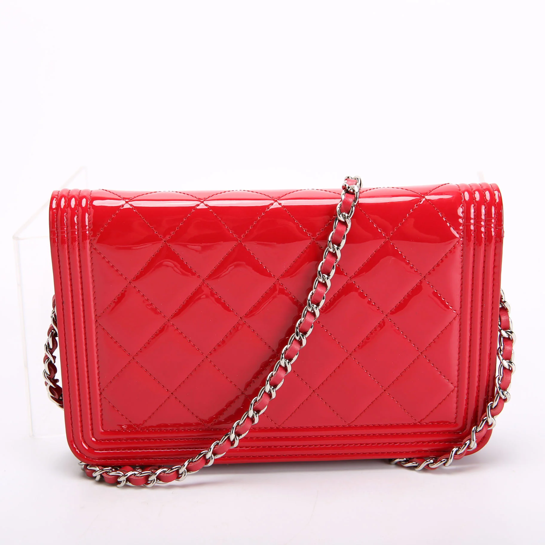 Wallet On Chain Boy Patent Red - Image 3