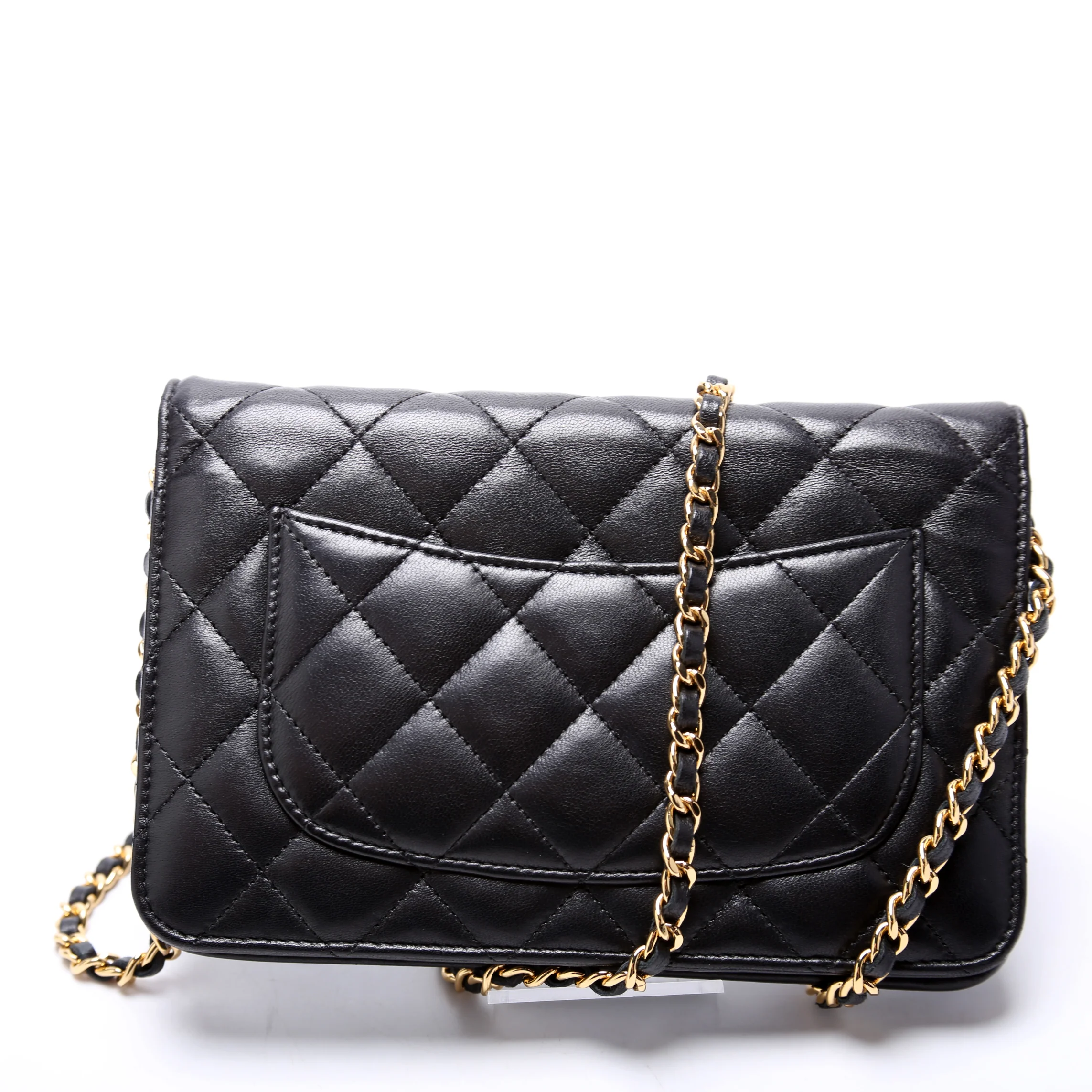 Wallet On Chain Classic Quilted Lambskin - Image 3