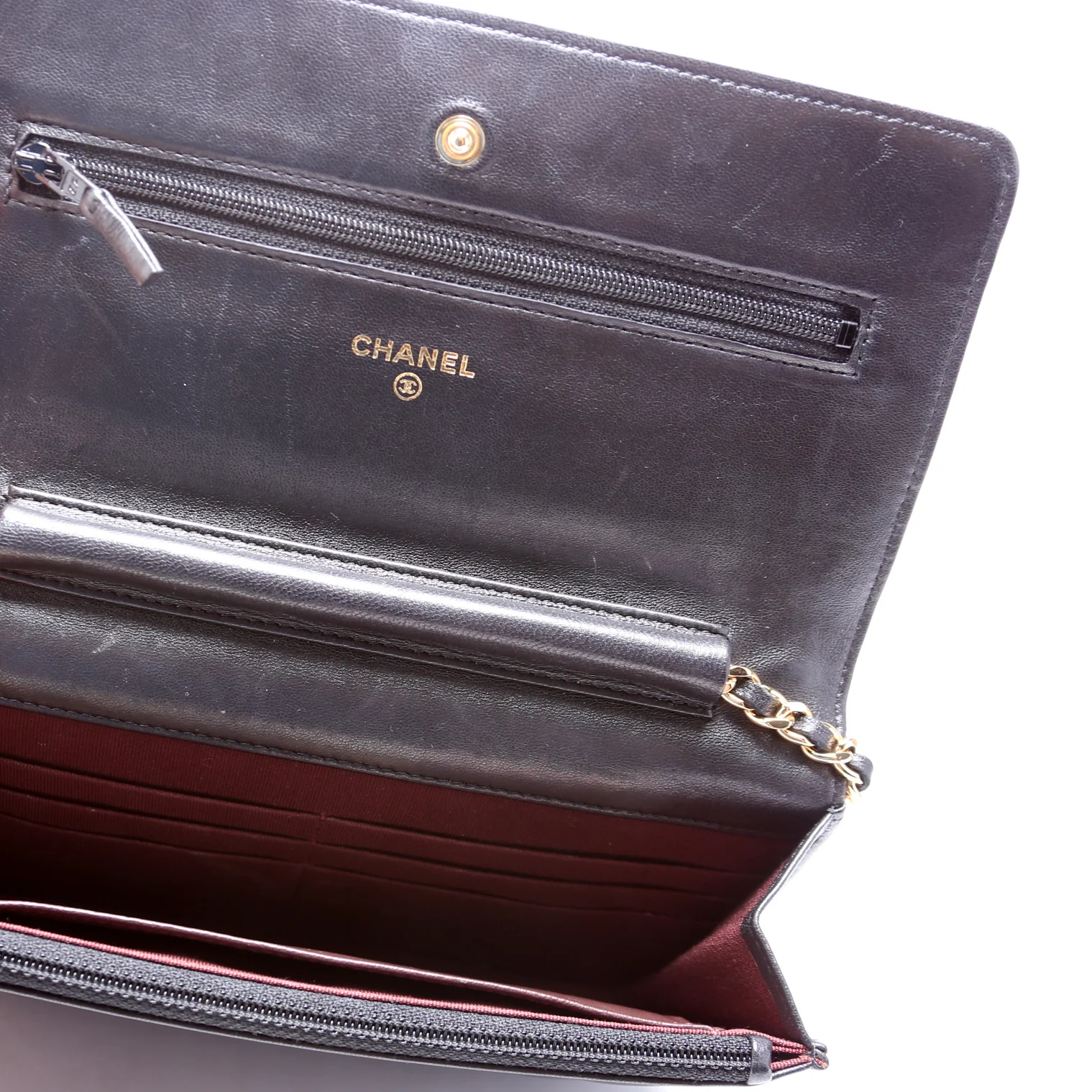 Wallet On Chain Classic Quilted Lambskin - Image 7