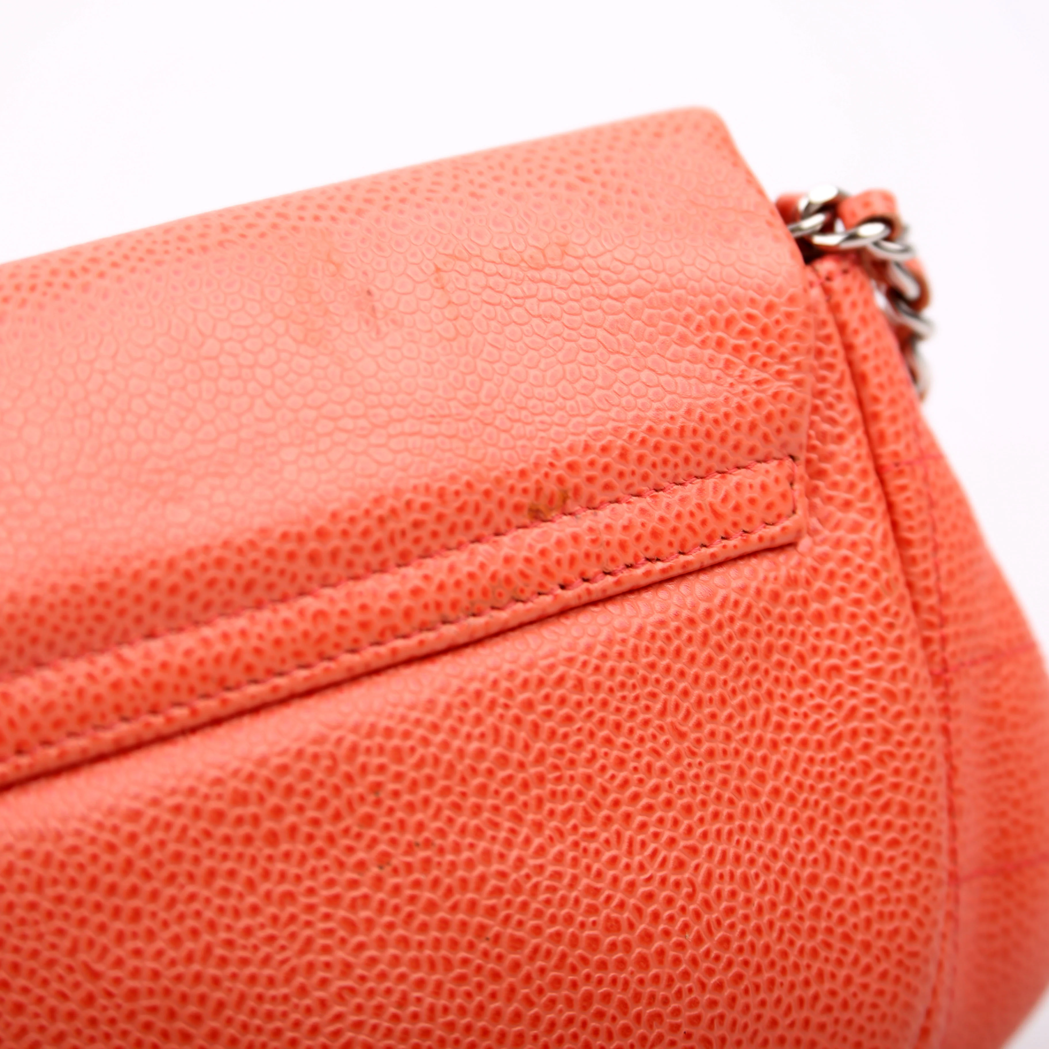 Wallet On Chain Half Moon Caviar Orange - Image 10