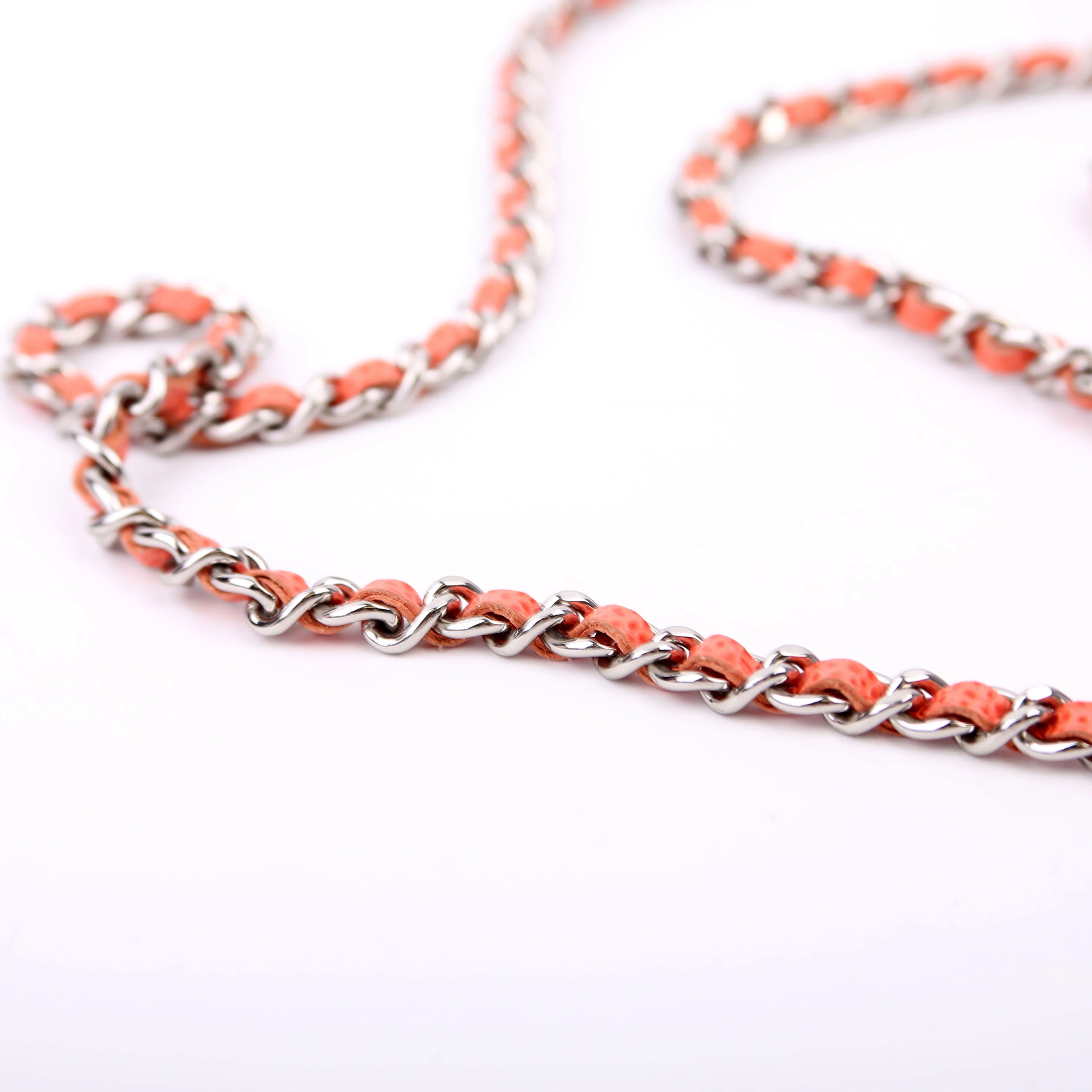 Wallet On Chain Half Moon Caviar Orange - Image 13