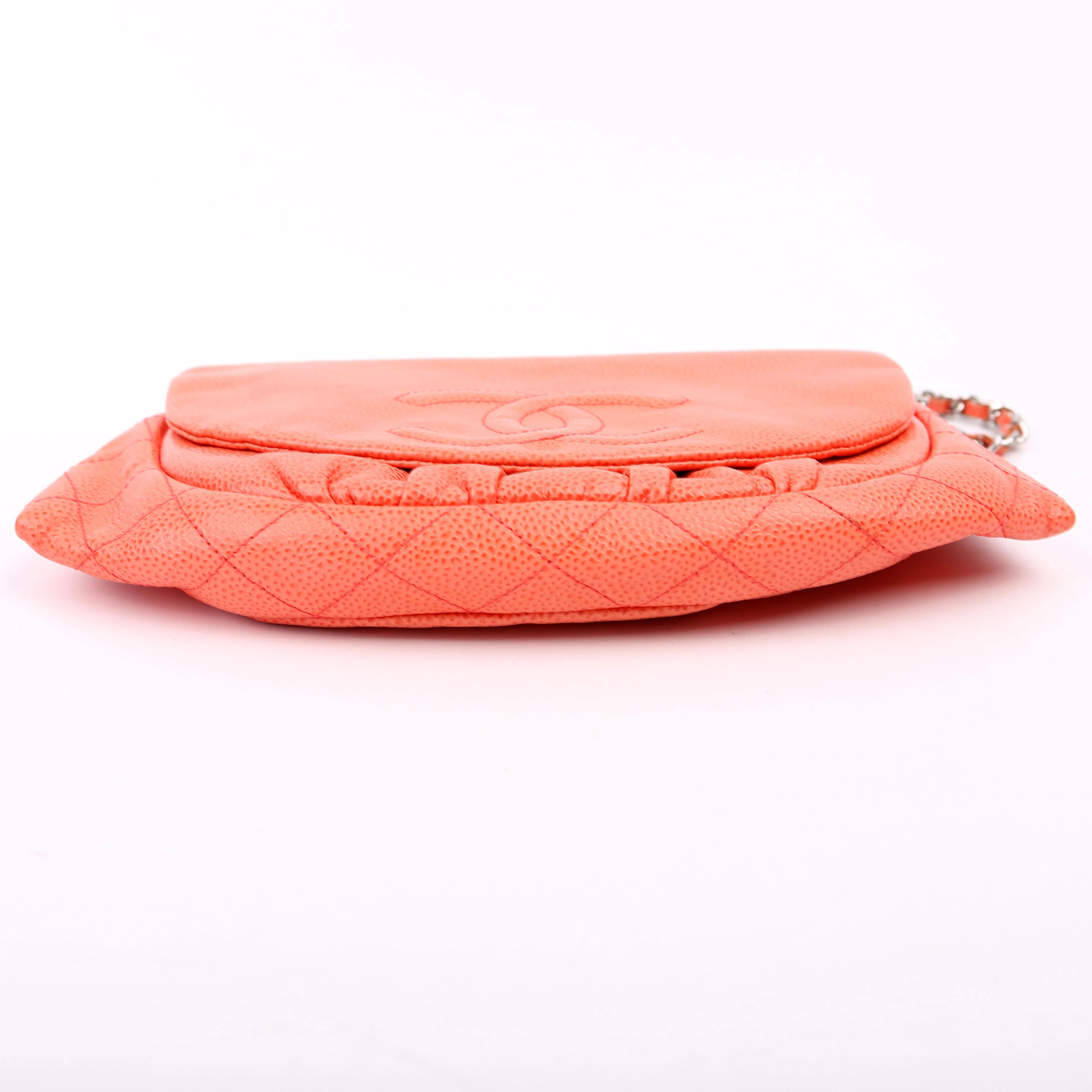 Wallet On Chain Half Moon Caviar Orange - Image 4