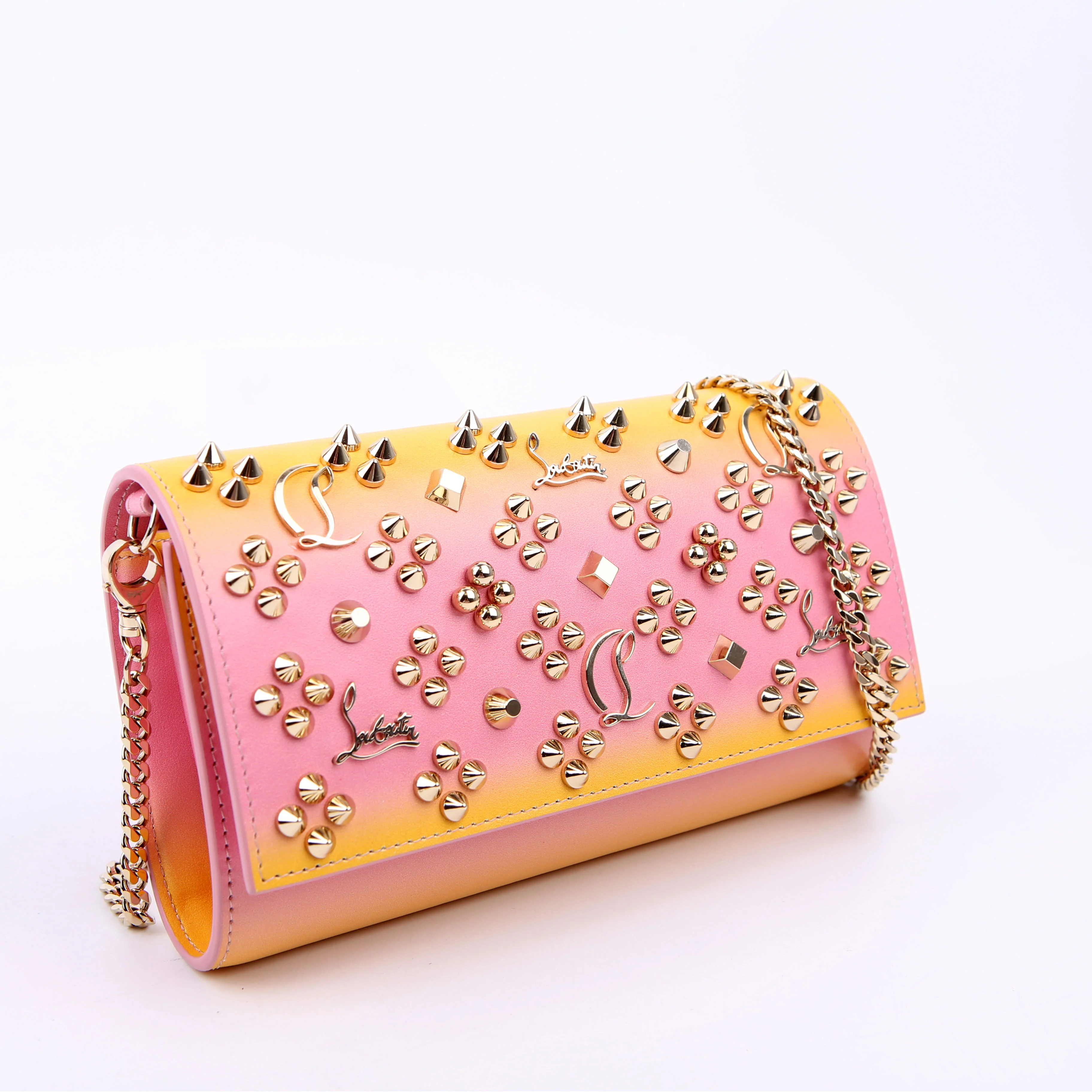 Wallet On Chain Paloma Embellished Yellow/Pink - Image 2