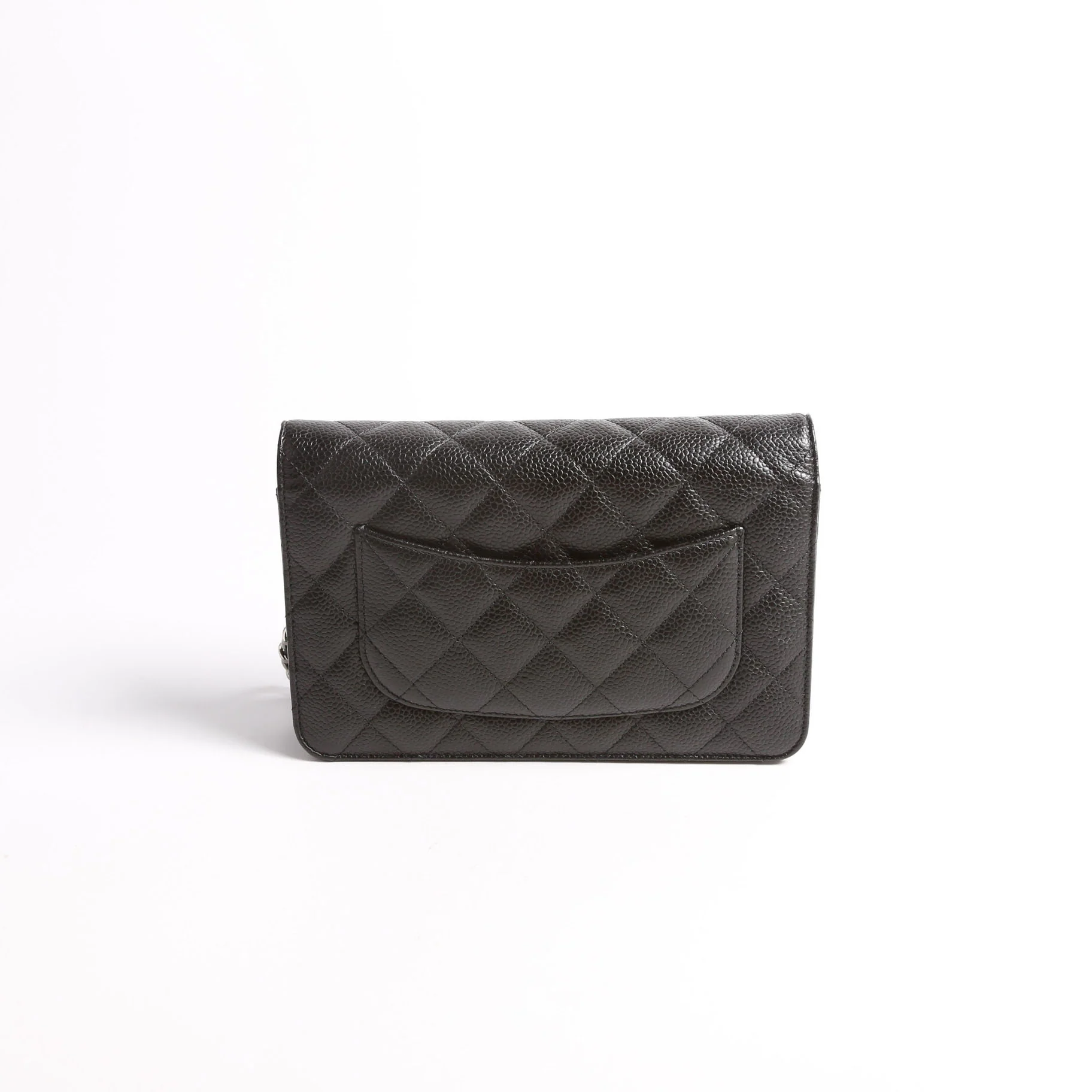 Wallet On Chain Quilted Caviar RFID Black - Image 2