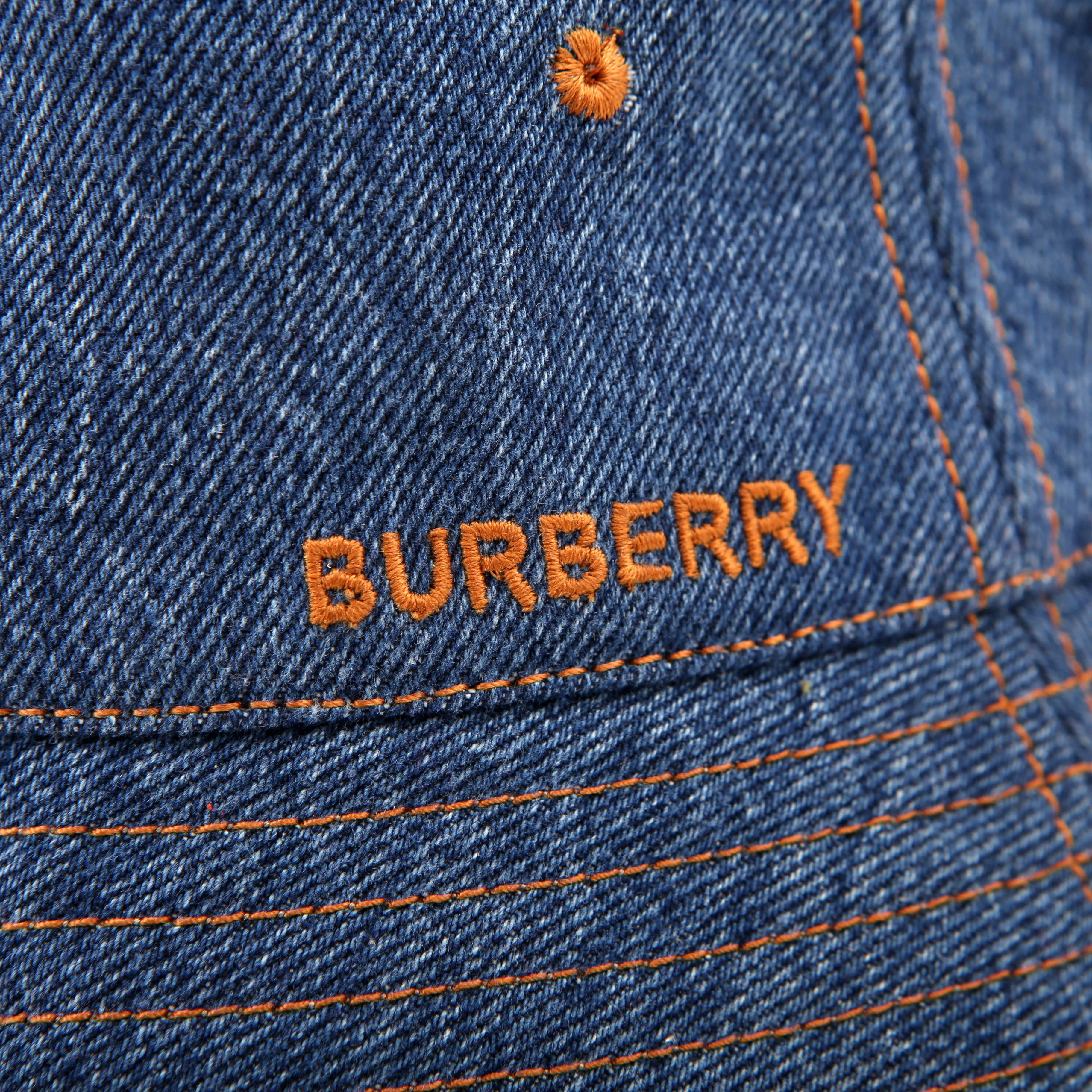 Washed Denim Bucket Hat Size M - Image 5