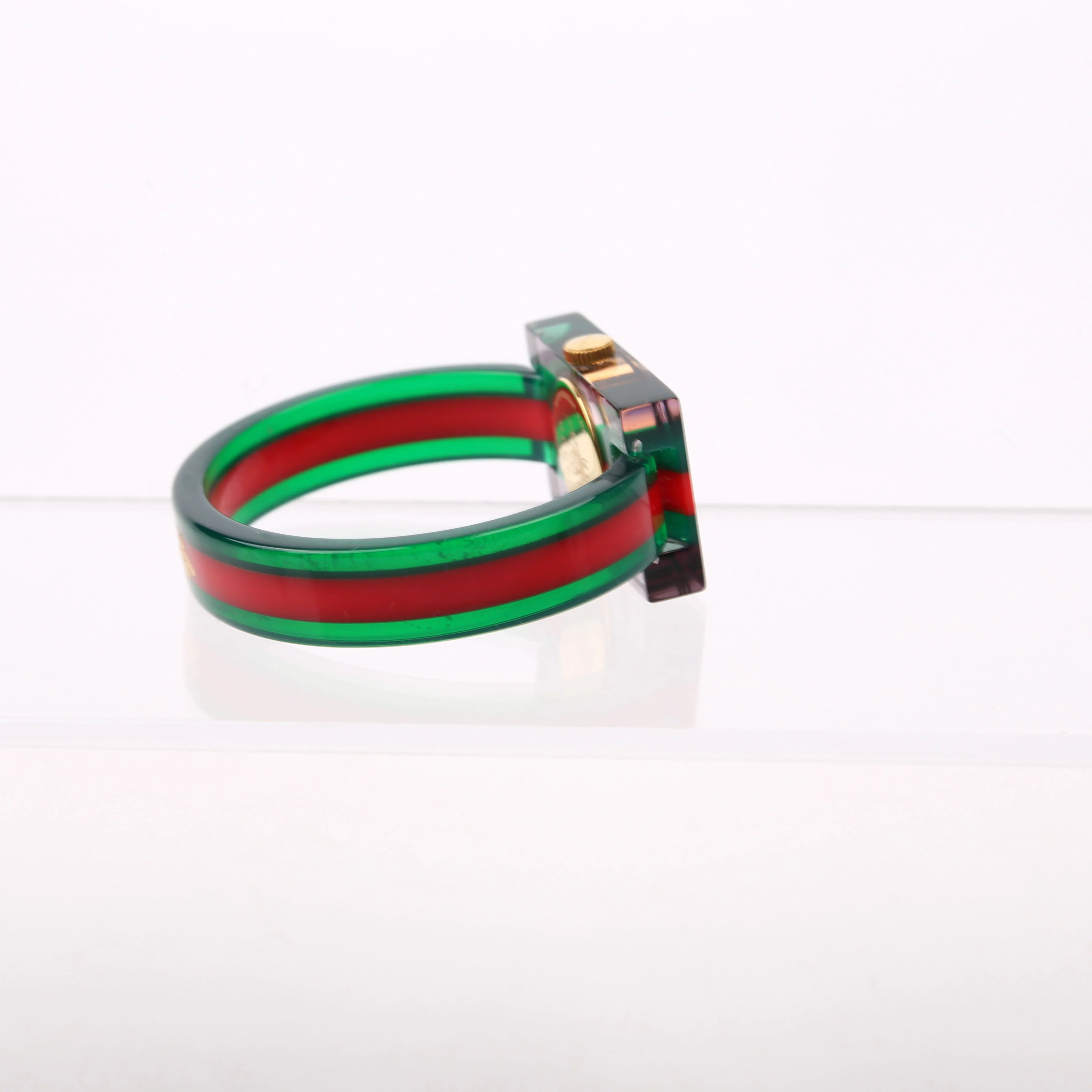 Web Plexiglass 24MM Watch Green/Red - Image 5