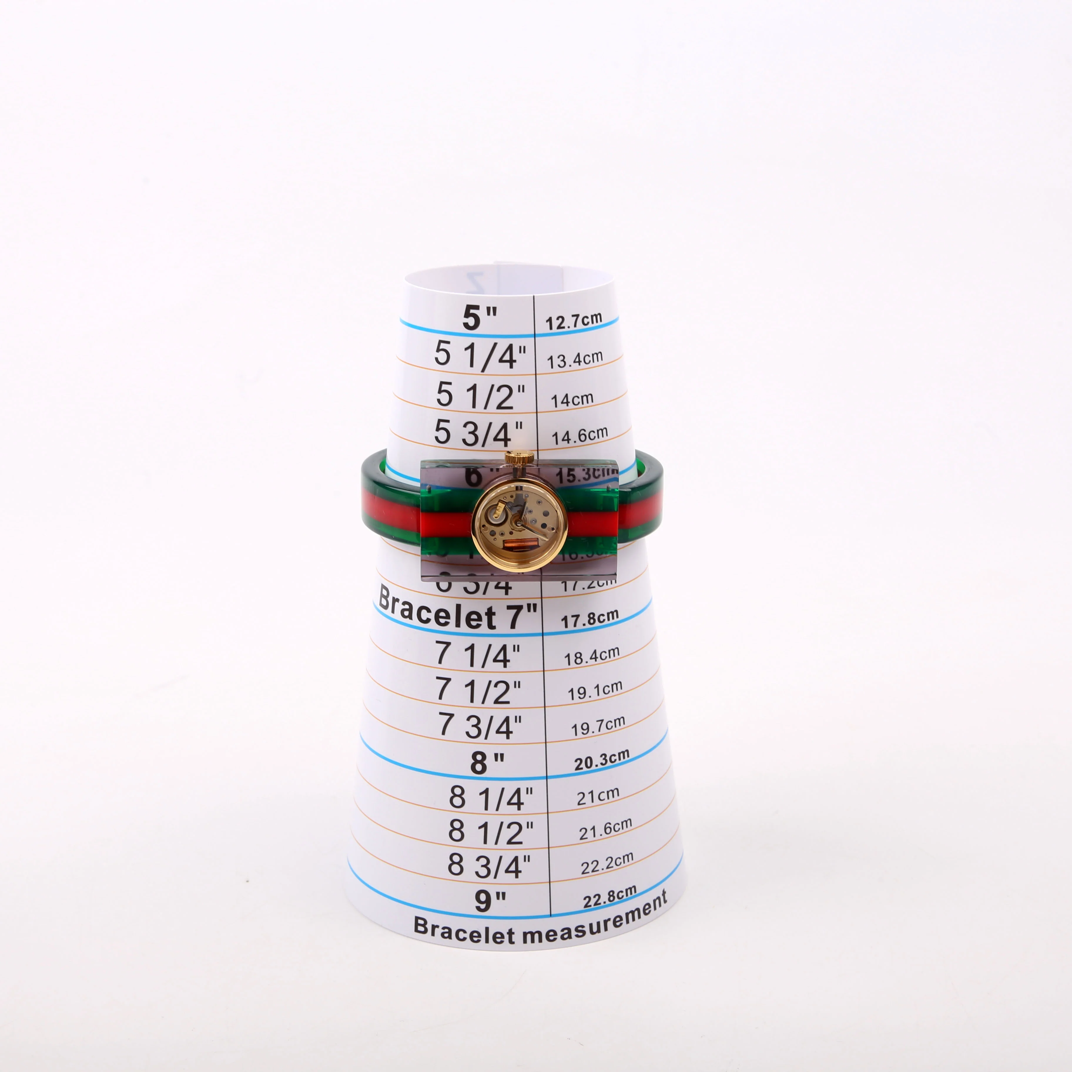 Web Plexiglass 24MM Watch Green/Red - Image 8