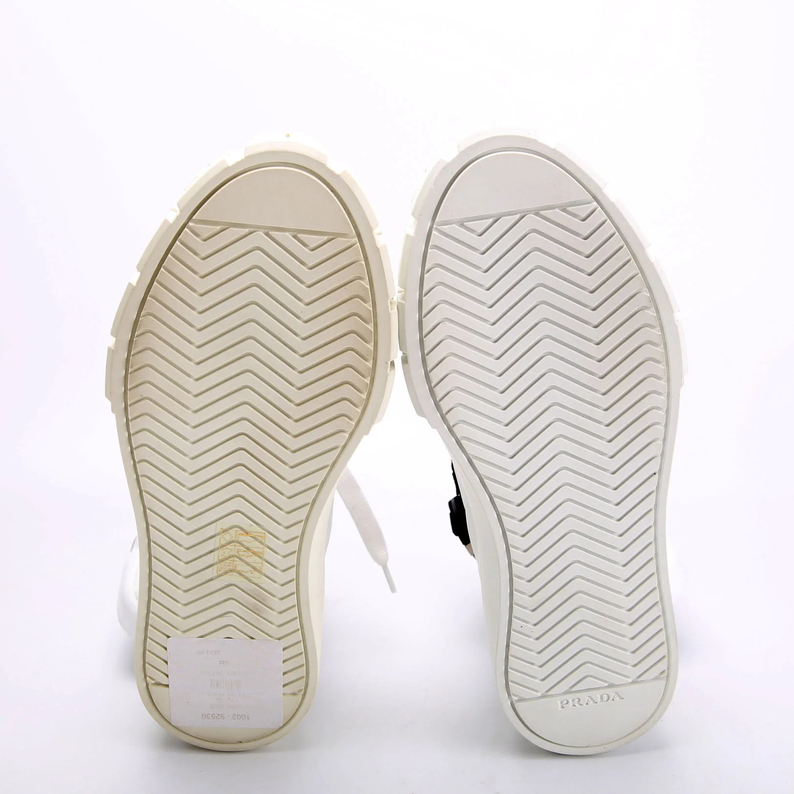 Wheel Pouch Re-Nylon High Top Sneakers Size 38 White - Image 8