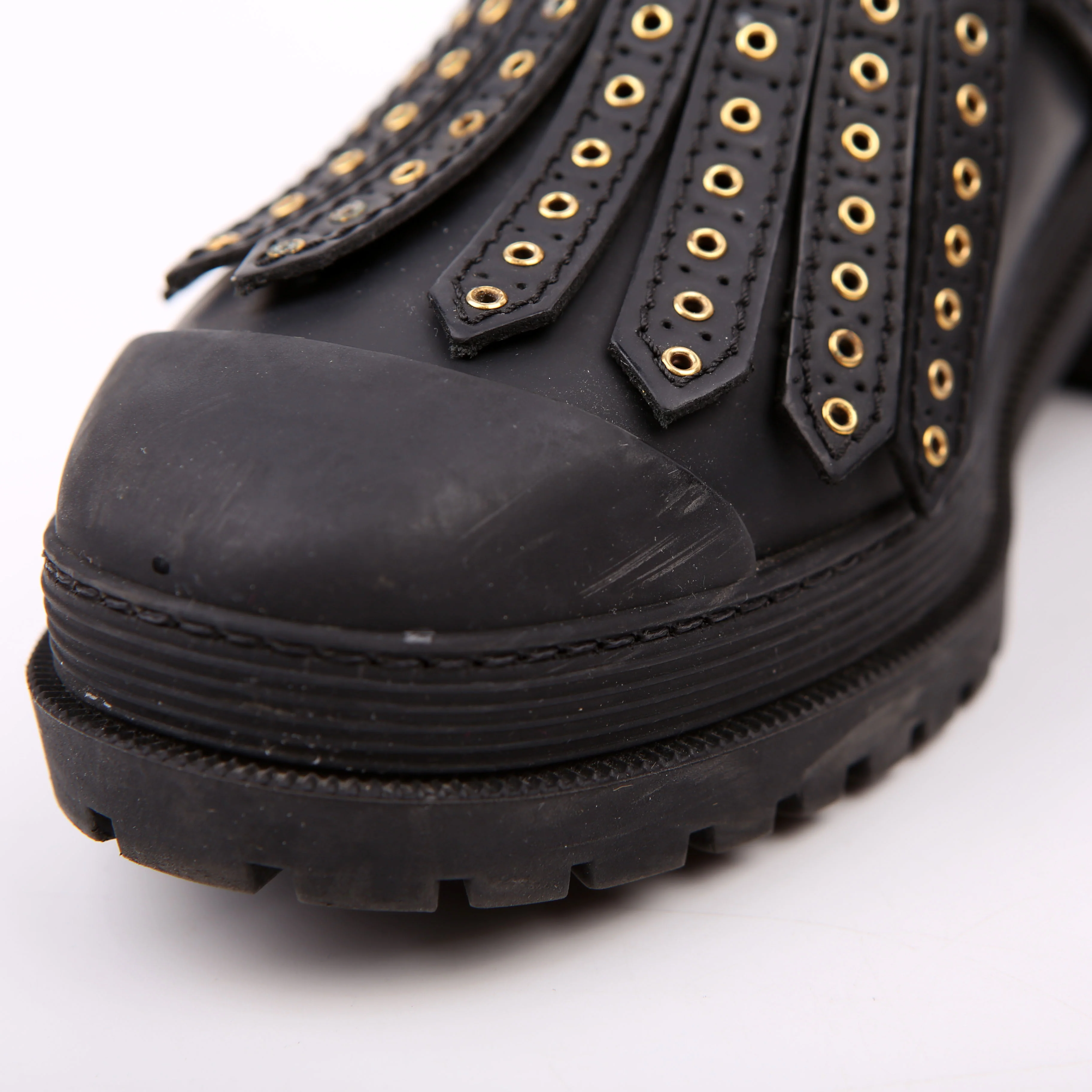 Whitchester Studded Fringe Boots Size 36 Black - Image 11