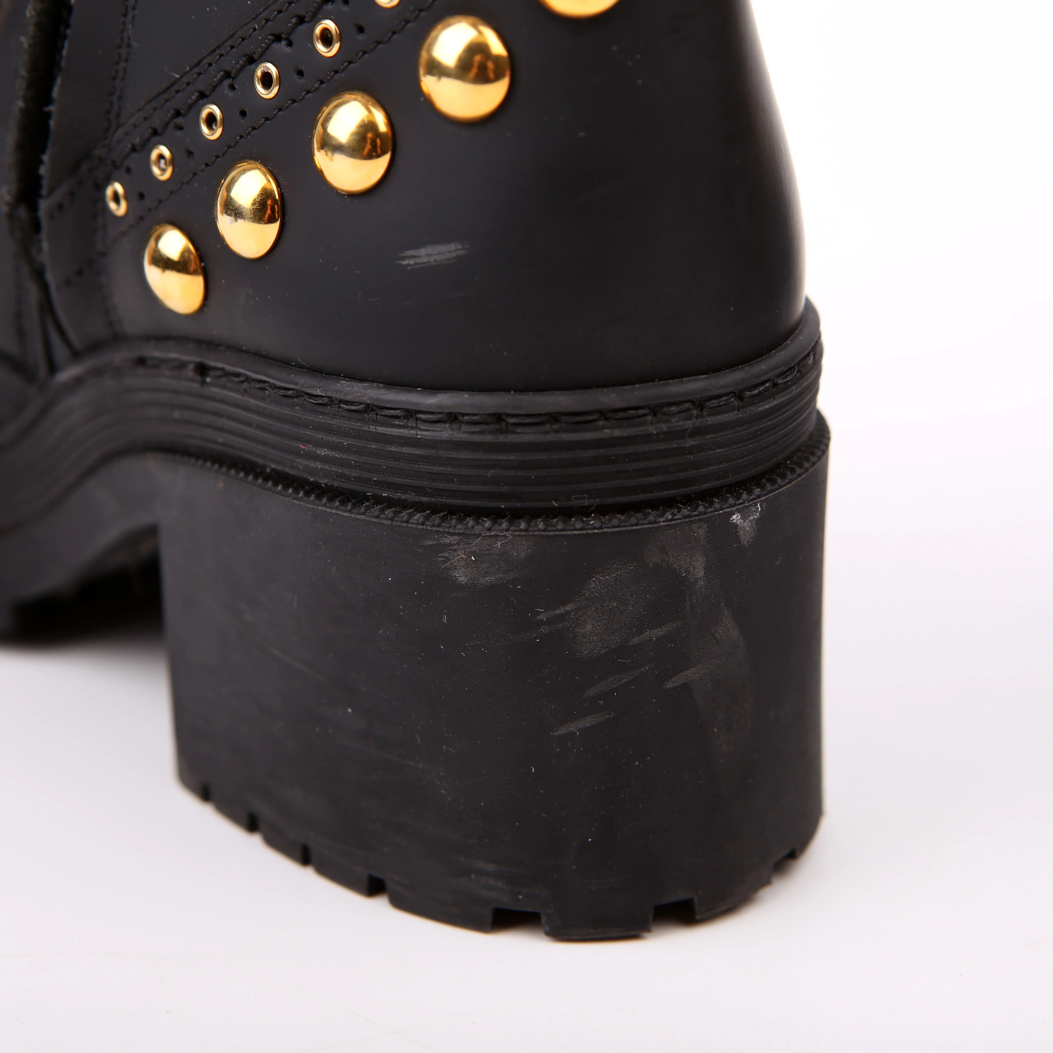 Whitchester Studded Fringe Boots Size 36 Black - Image 12