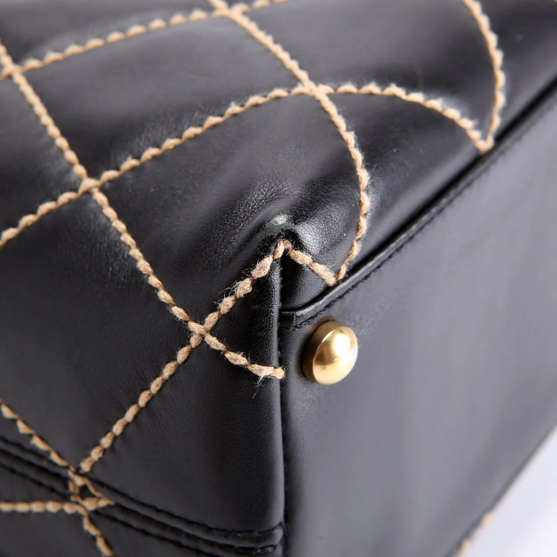 Wild Stitch Surpique Hobo Vintage 7M Black/Beige - Image 5