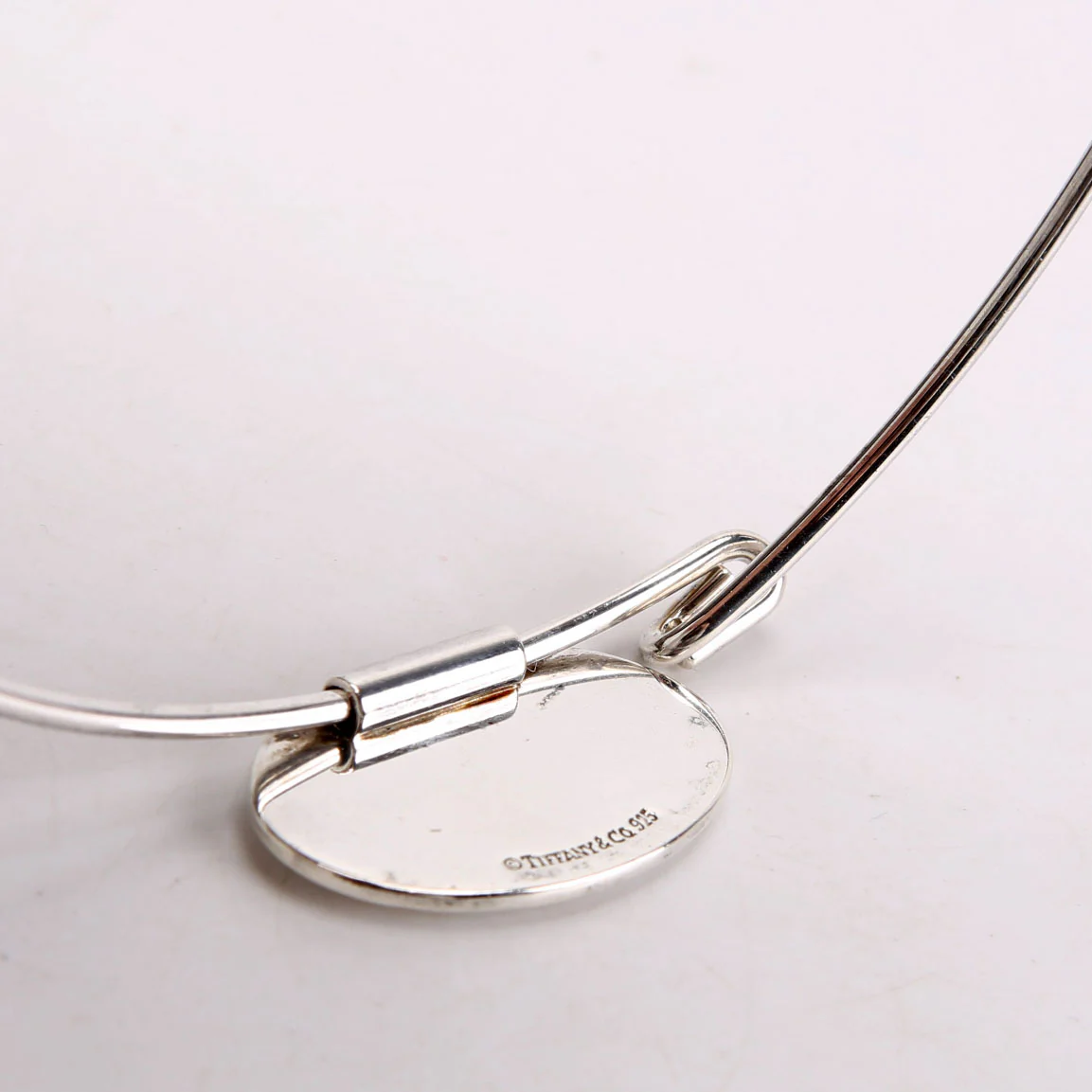 Wire Choker Oval Pendant 925 - Image 4