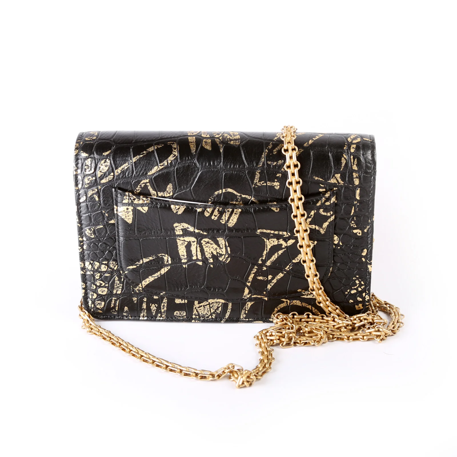 WOC 2.55 Crocodile Embossed Graffiti Calfskin 28M - Image 2