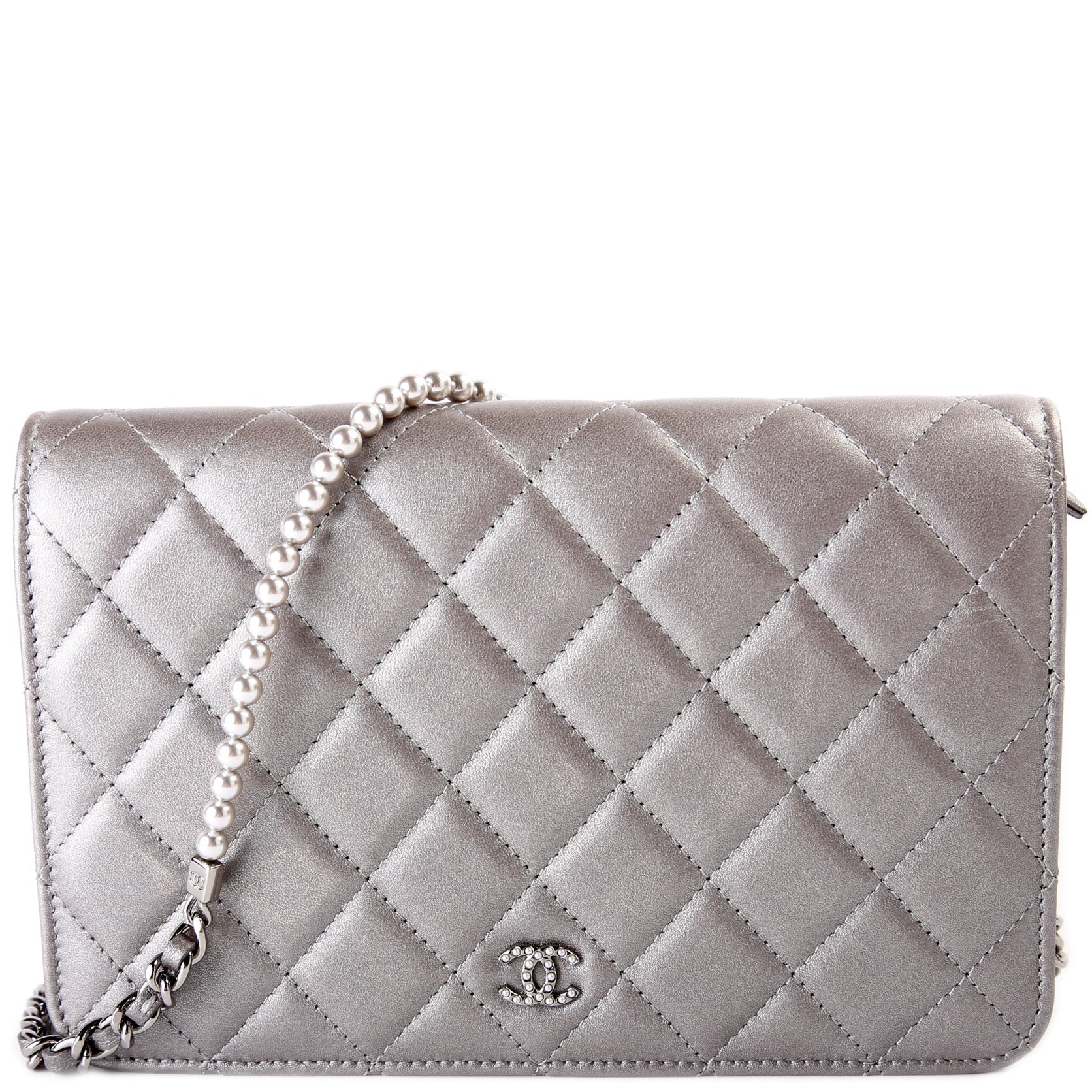 WOC CC Pearl Quilted Lambskin