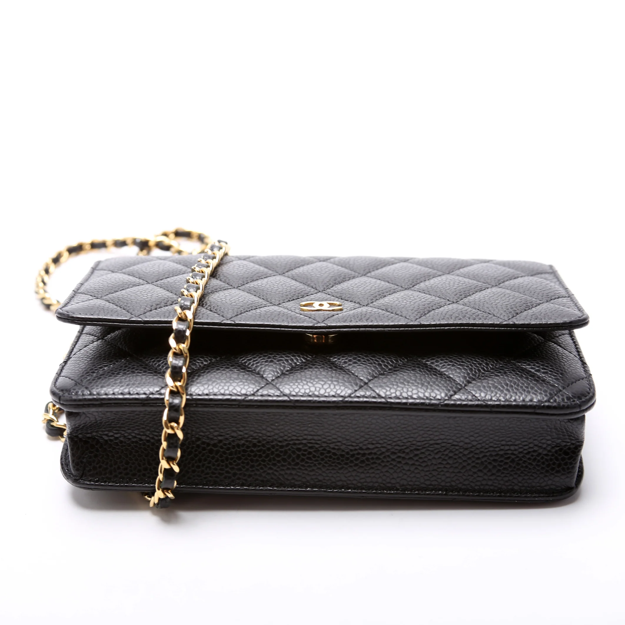 WOC Classic Quilted Caviar RFID Black - Image 4