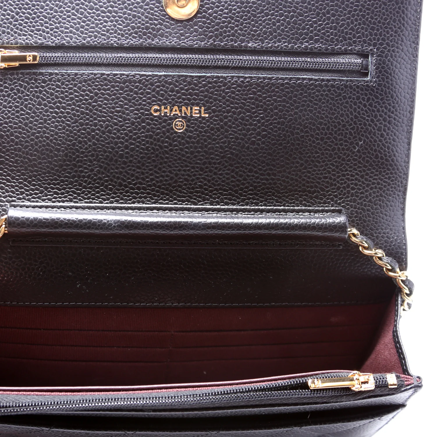 WOC Classic Quilted Caviar RFID Black - Image 7