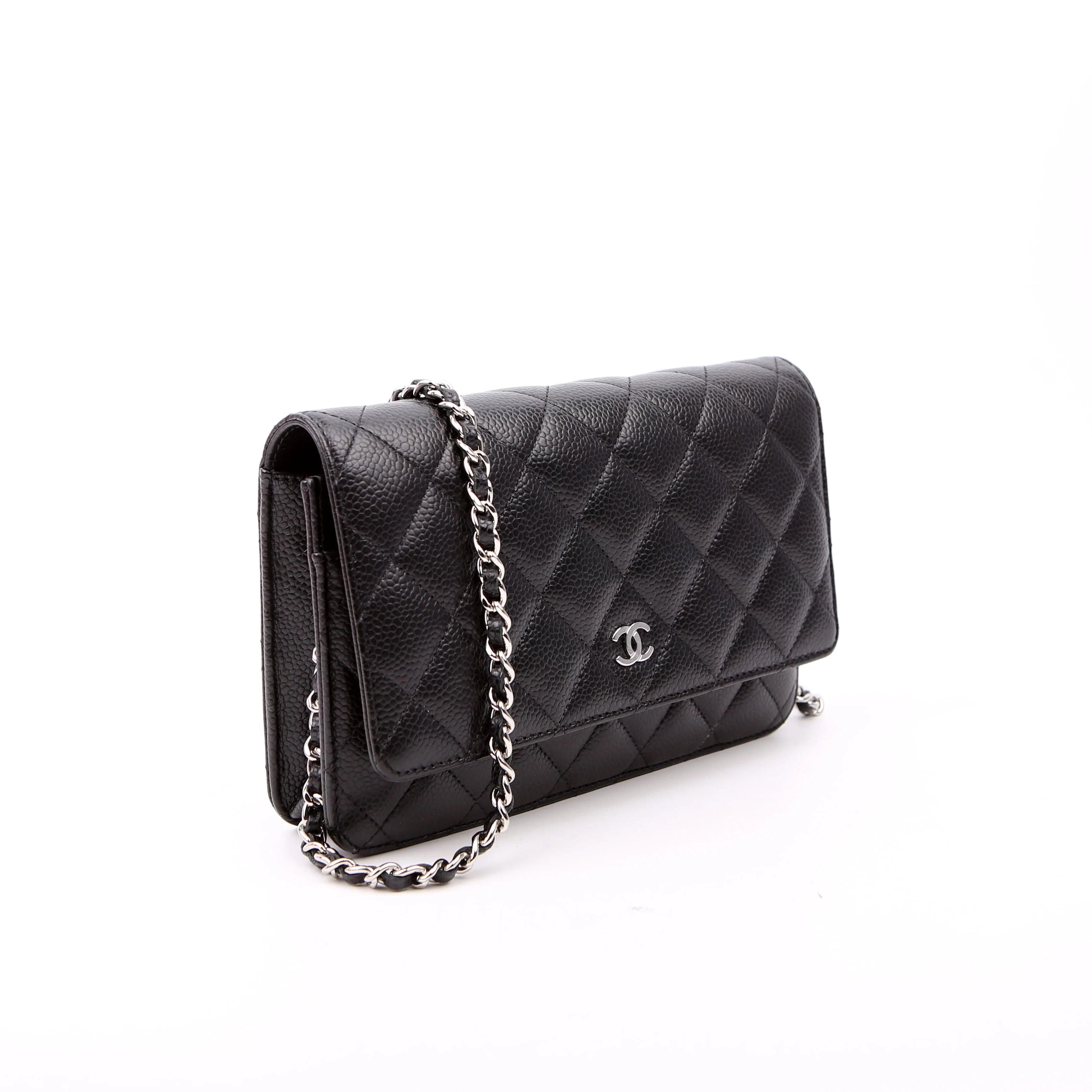 WOC Classic Quilted Caviar RFID Black - Image 2