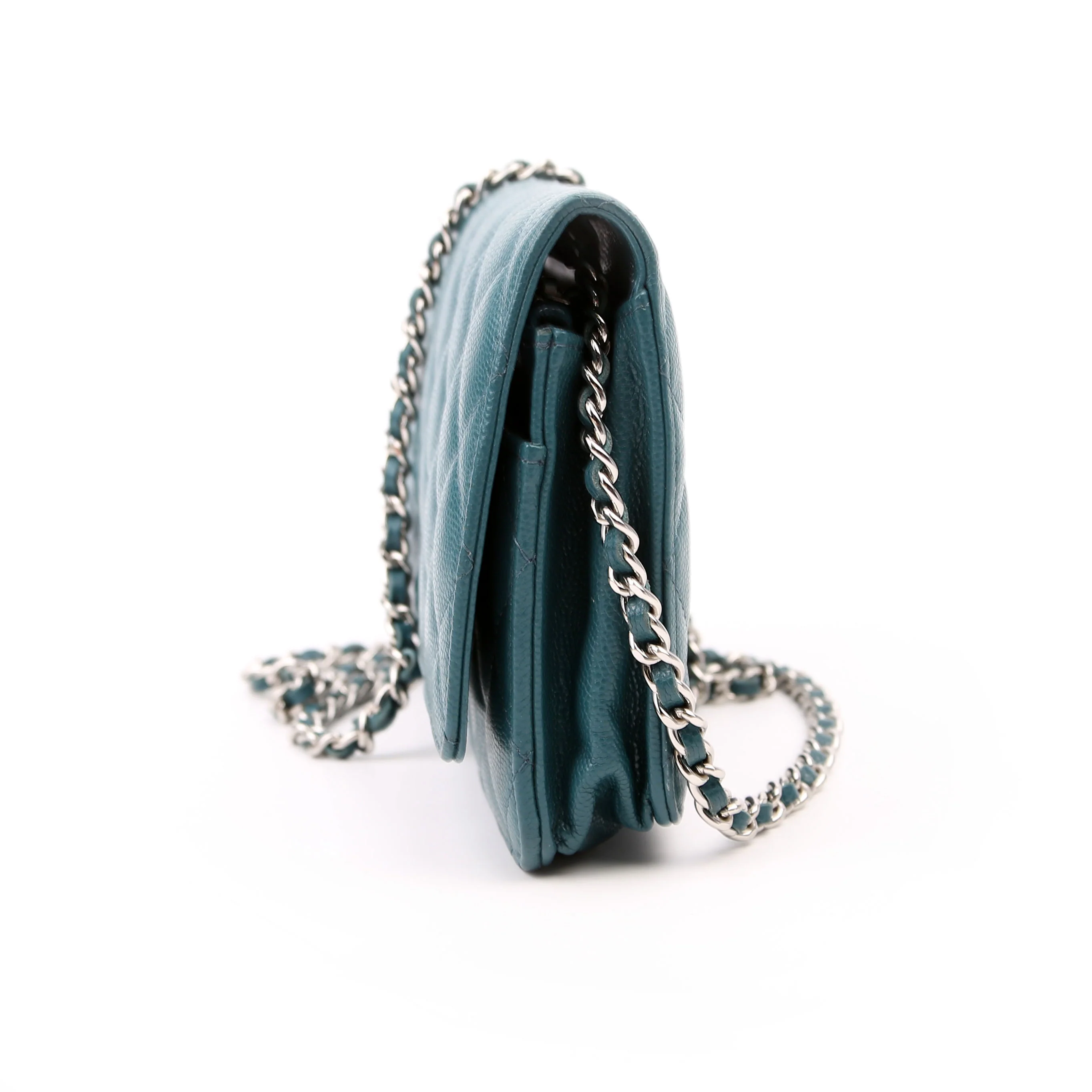 WOC Classic Quilted Caviar Teal - Image 4