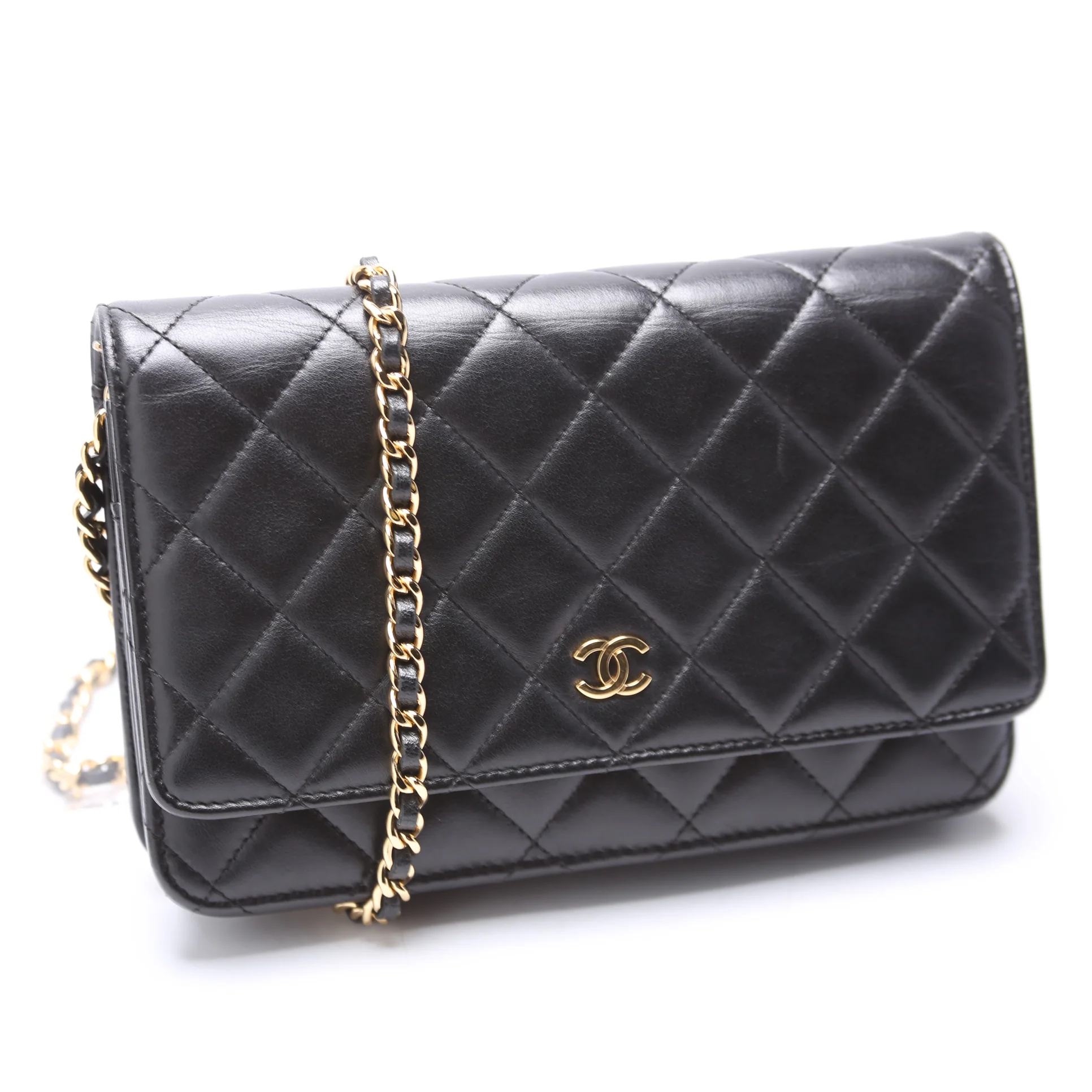 WOC Classic Quilted Lambskin Black - Image 2