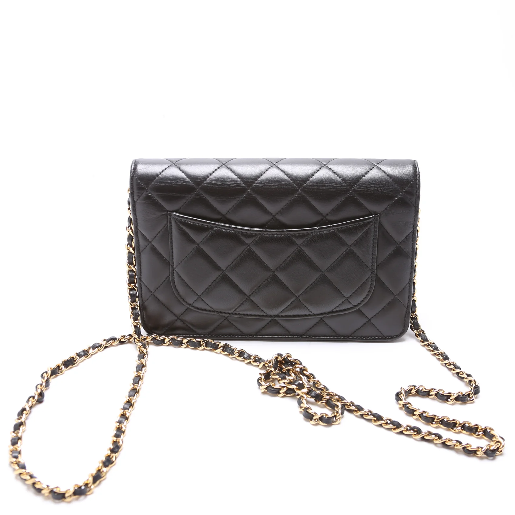 WOC Classic Quilted Lambskin Black - Image 3