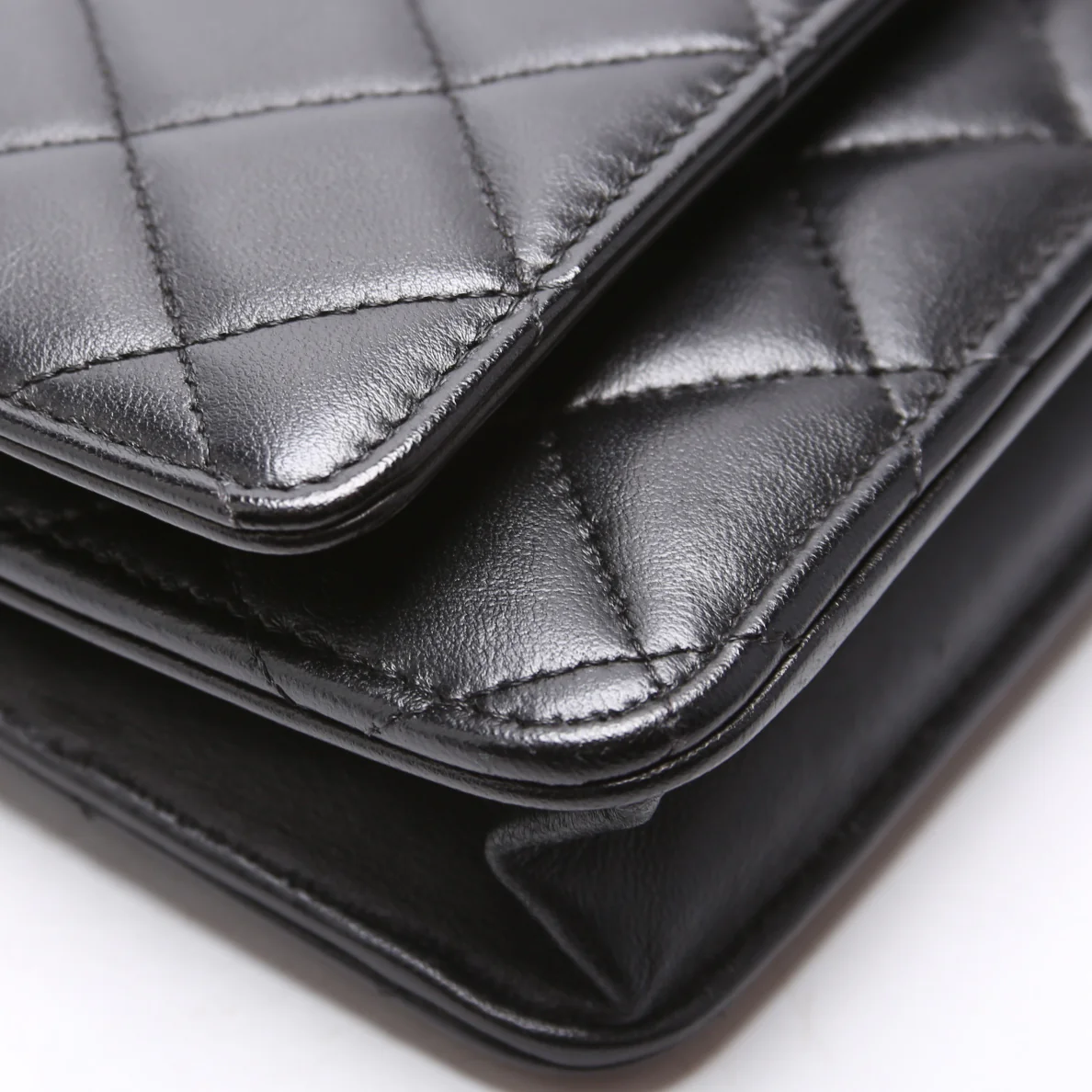 WOC Classic Quilted Lambskin Black - Image 5