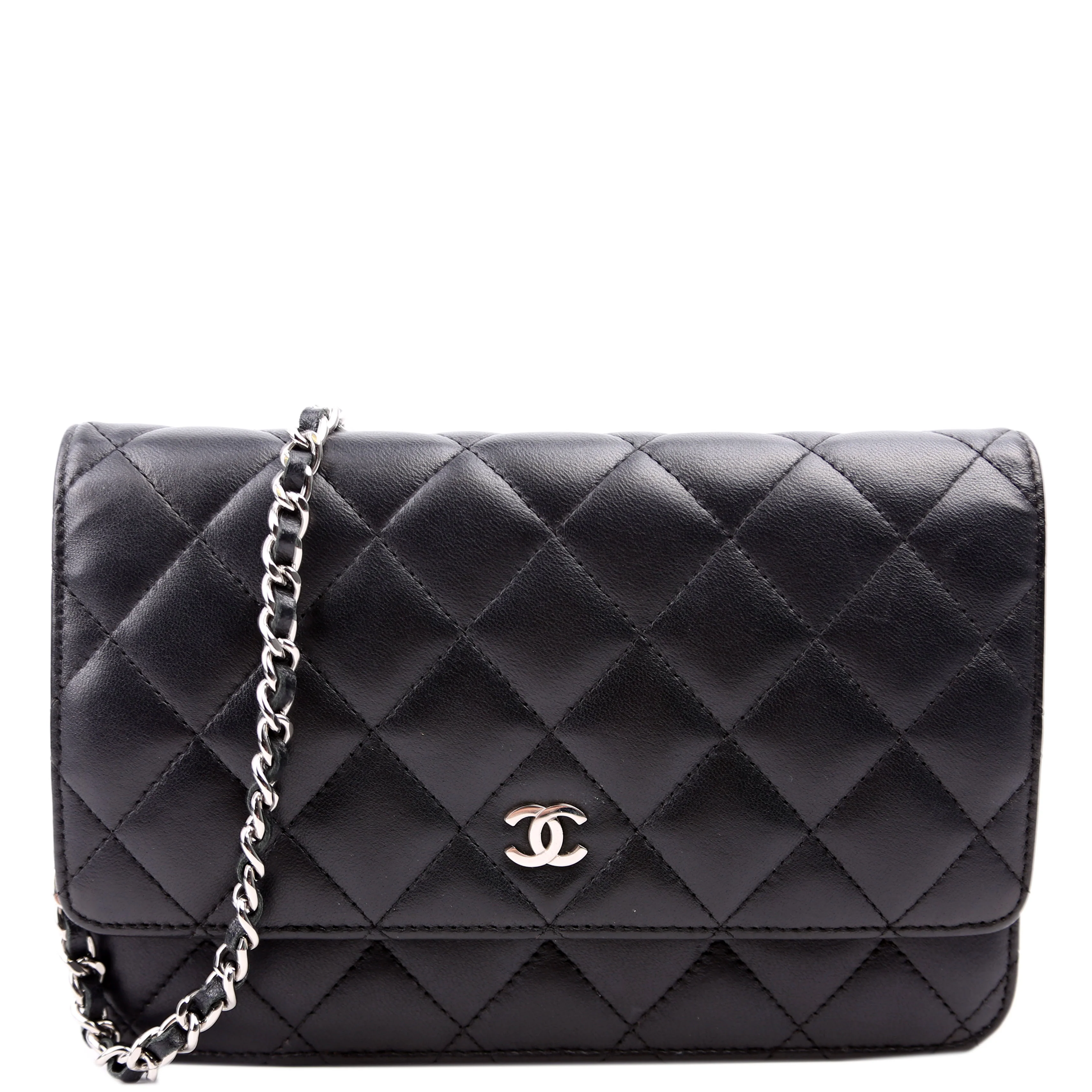 WOC Classic Quilted Lambskin Black