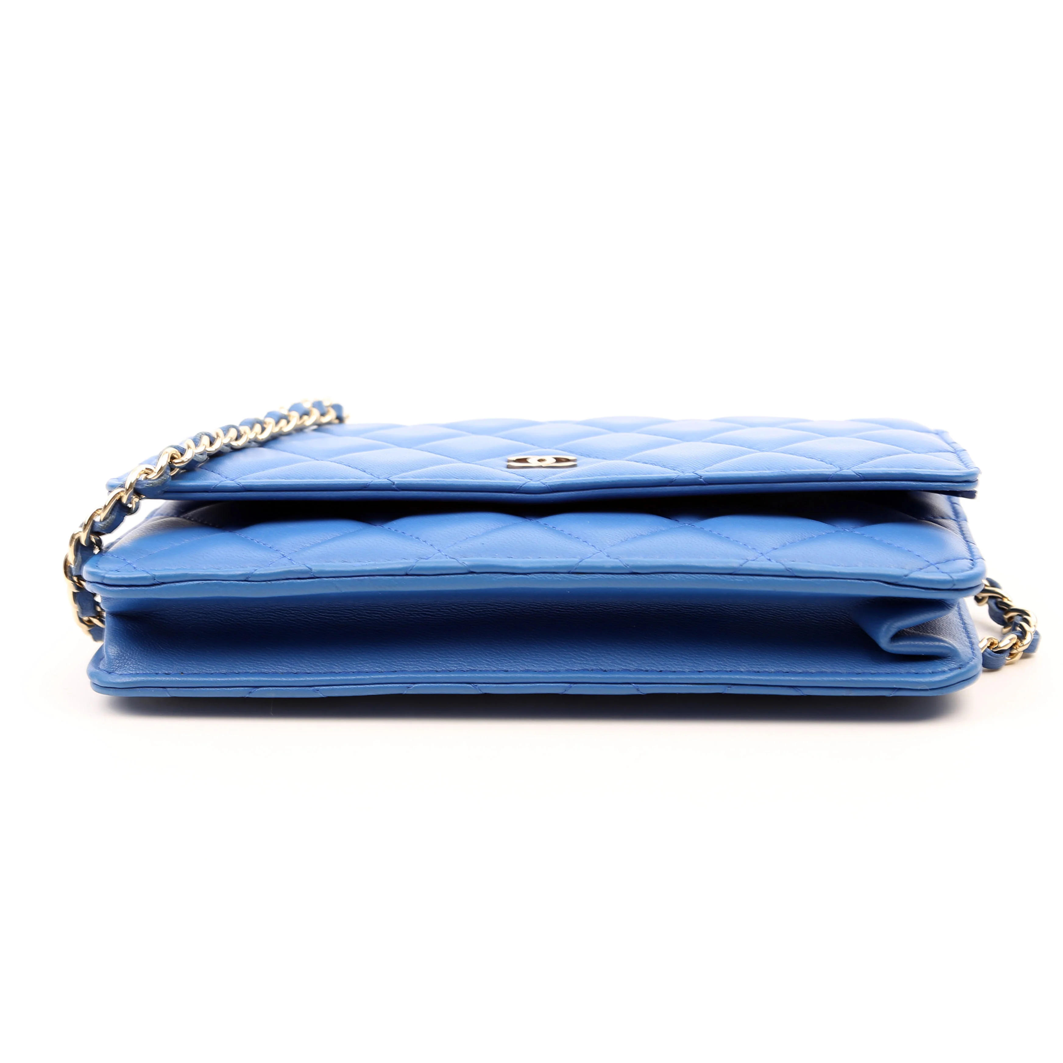 WOC Classic Quilted Lambskin Blue - Image 5
