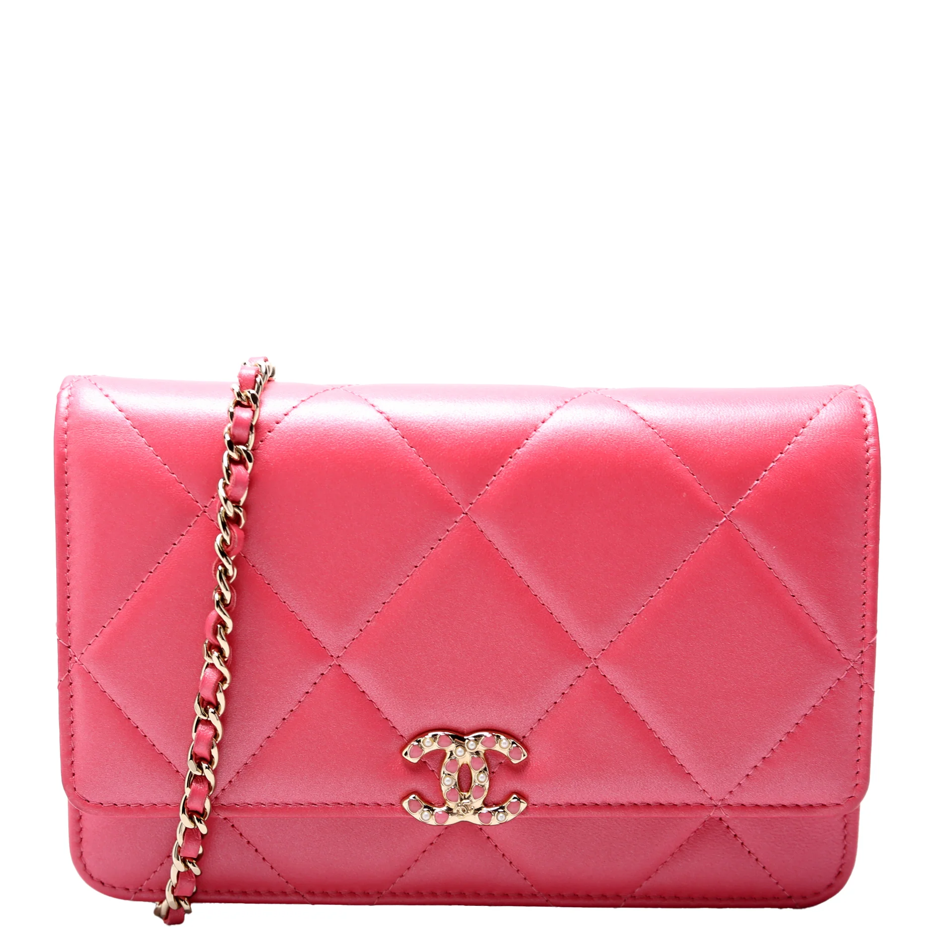 WOC Pearl CC Lambskin Pink