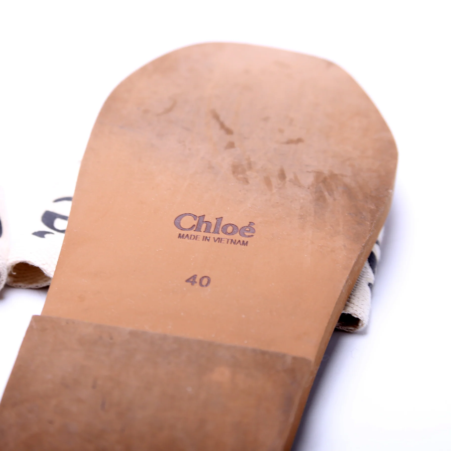 Woody Flat Mules Size 40 Cream - Image 8