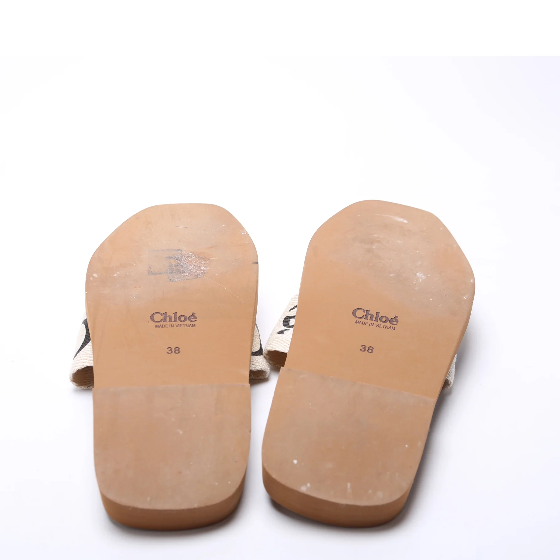 Woody Ribbon Flats Size 38 Cream - Image 6