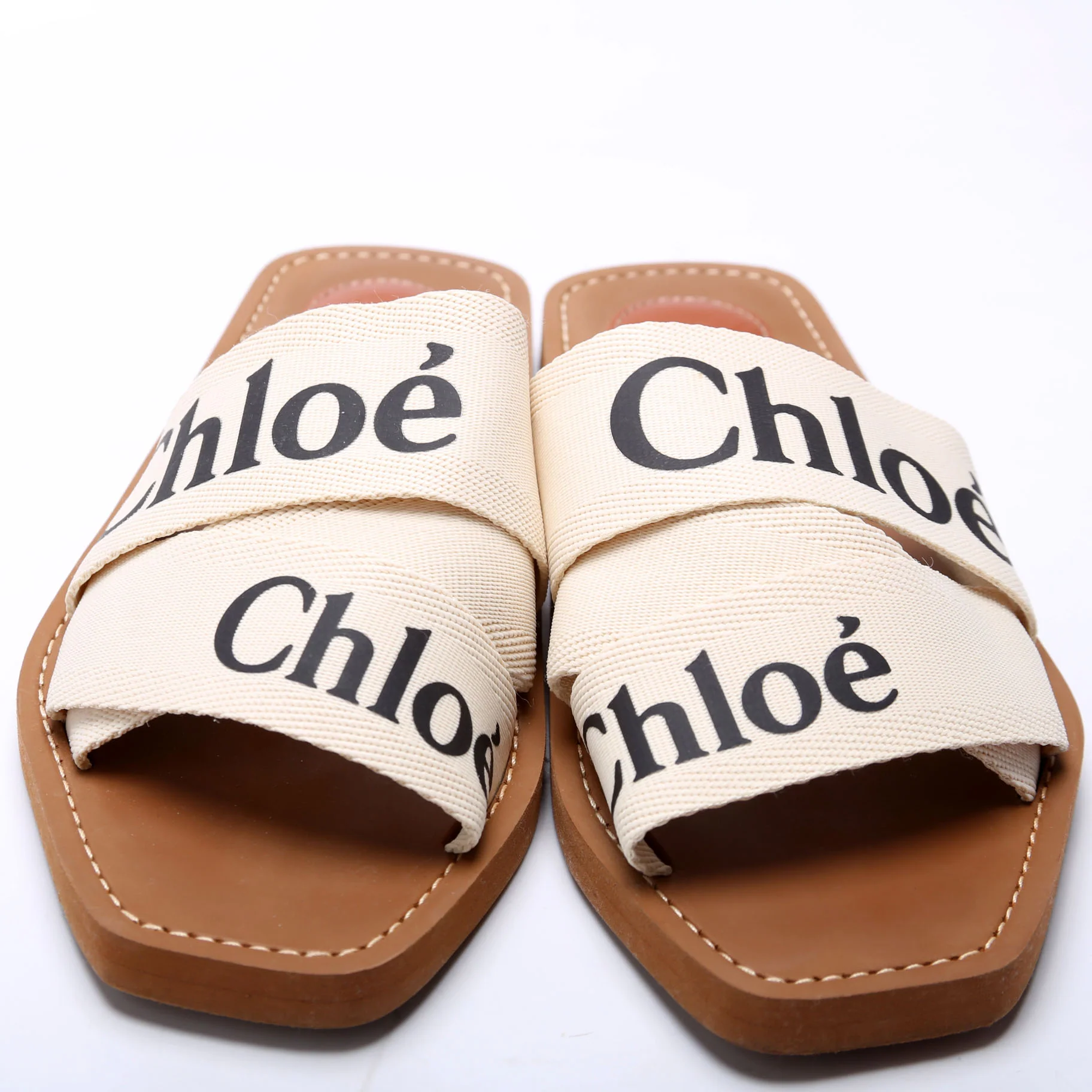 Woody Ribbon Flats Size 41 Cream - Image 2
