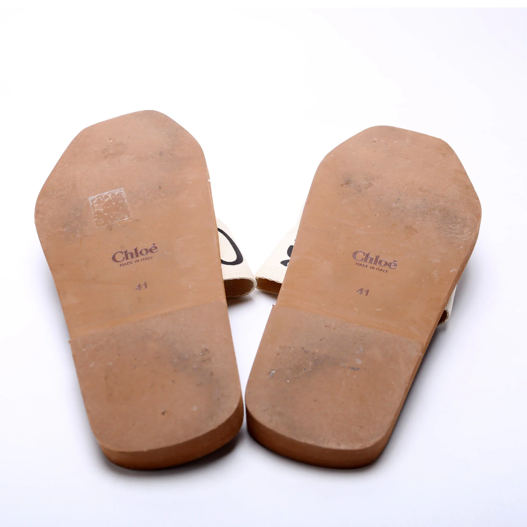 Woody Ribbon Flats Size 41 Cream - Image 6