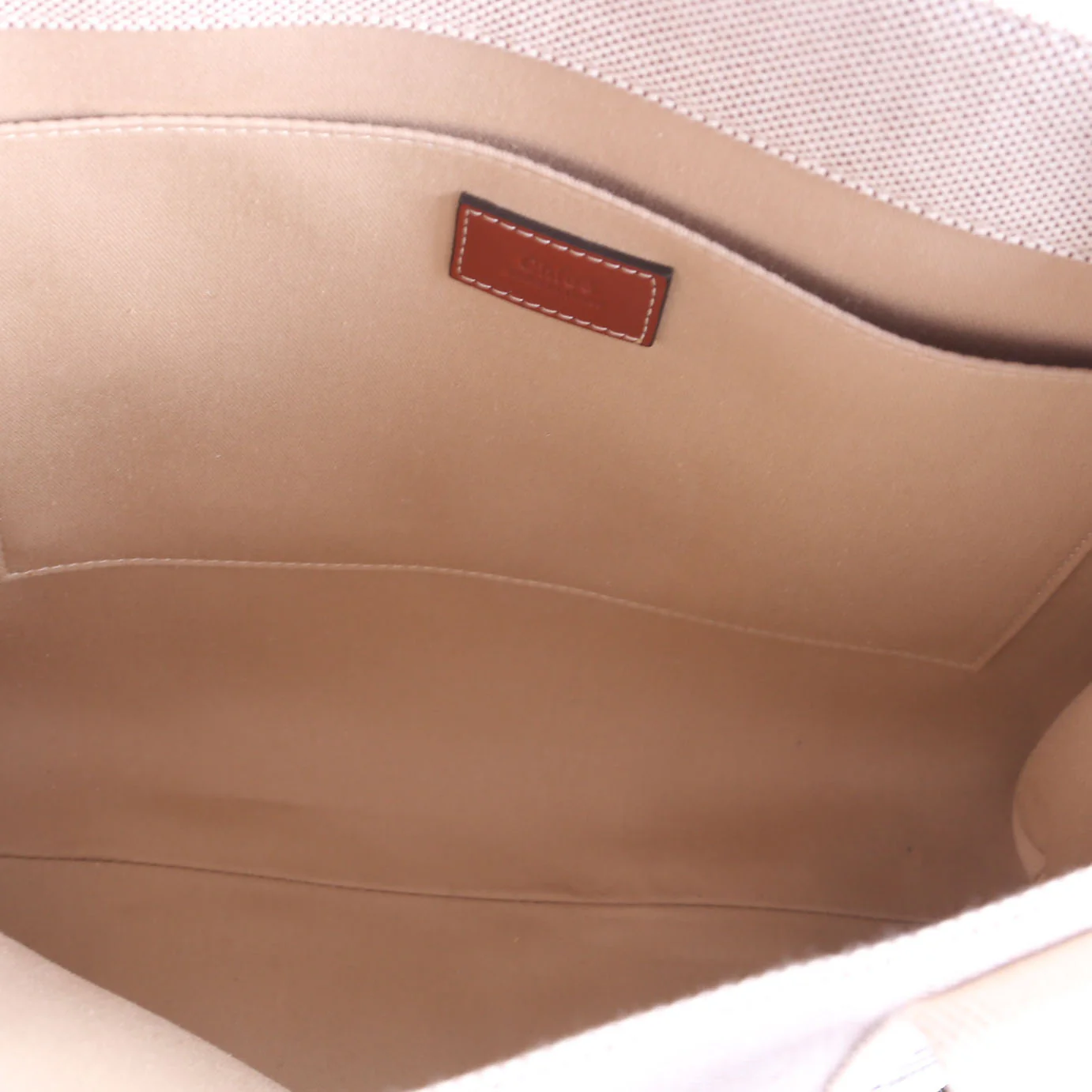Woody Ribbon Tote Medium Beige/Brown - Image 7