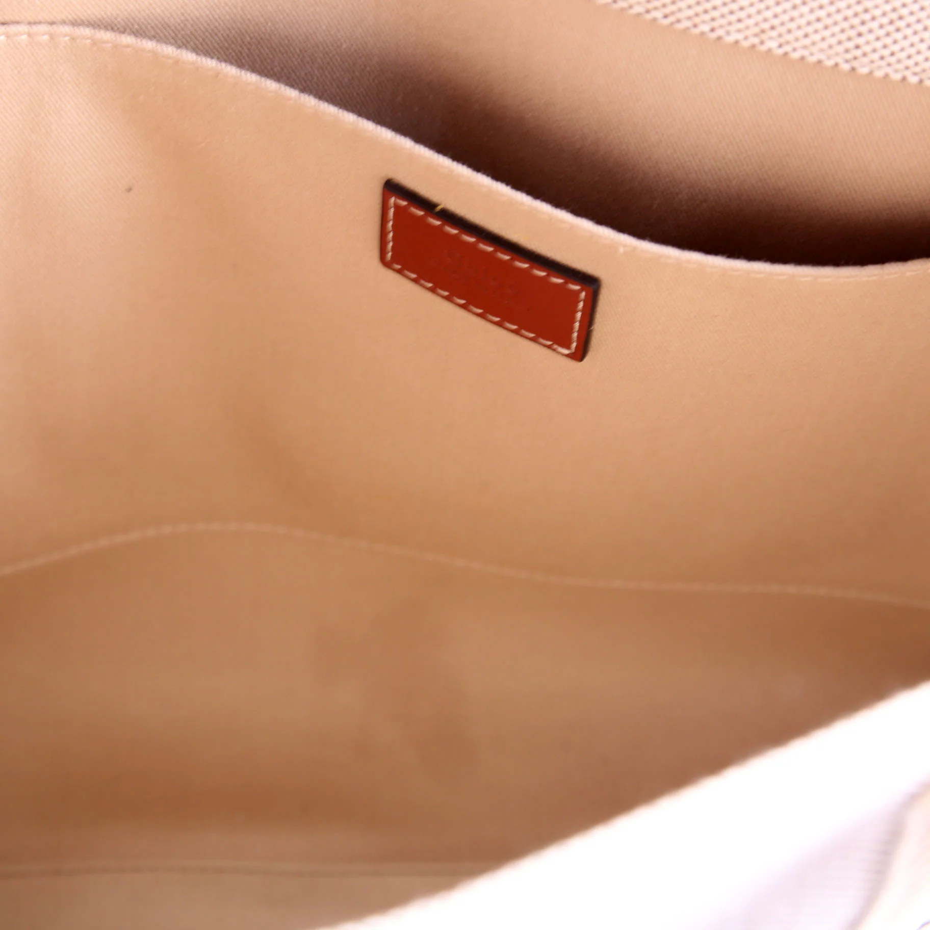 Woody Ribbon Tote Medium Beige/Brown - Image 7