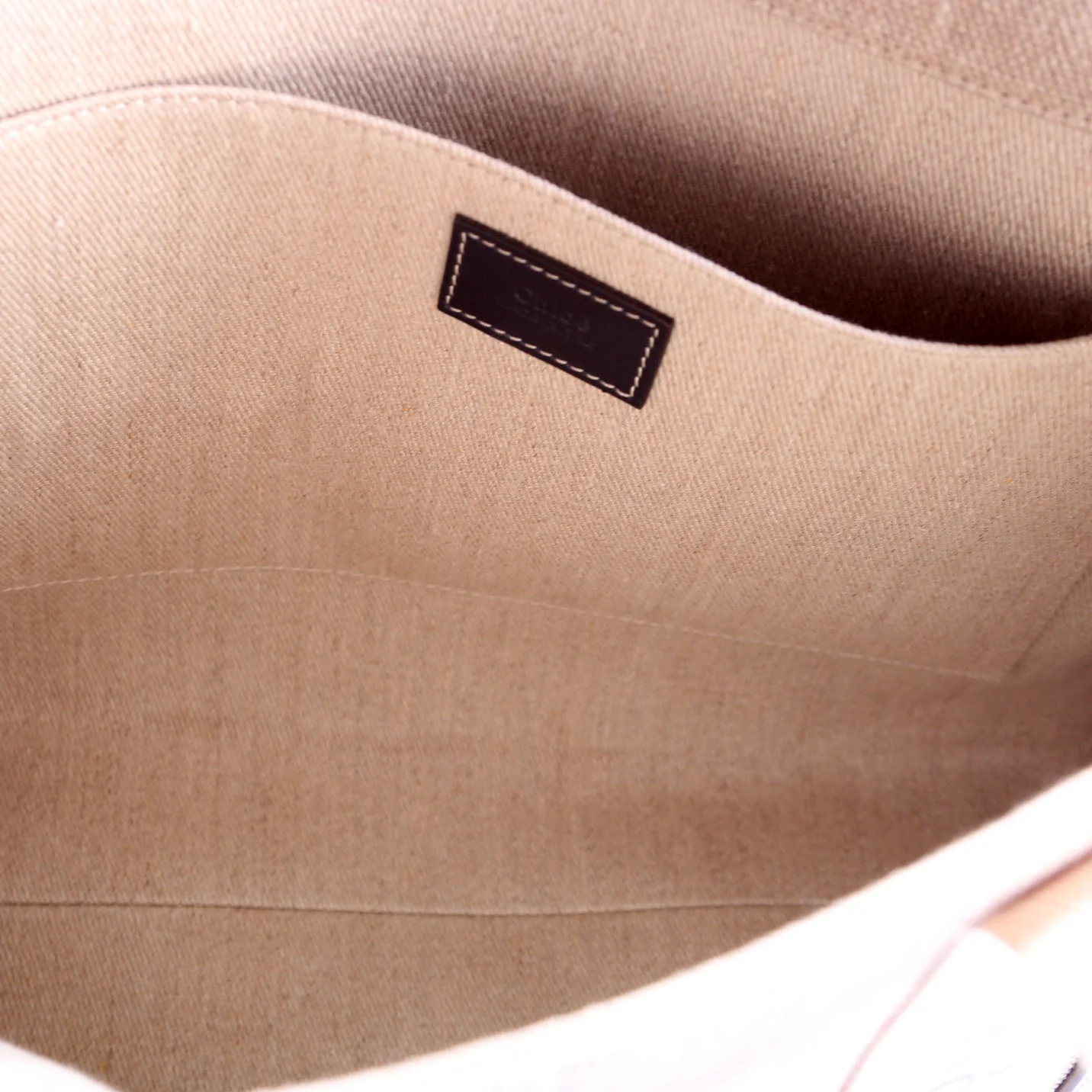 Woody Ribbon Tote Medium Black/Beige - Image 6