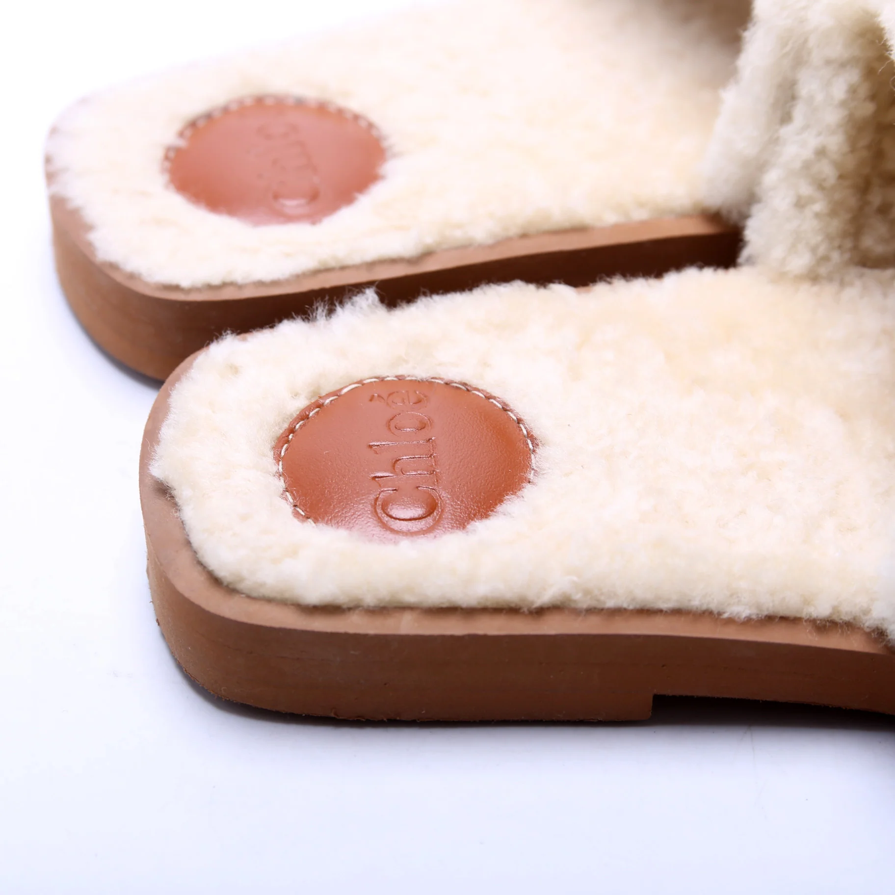 Woody Shearling Mules Size 38 - Image 5