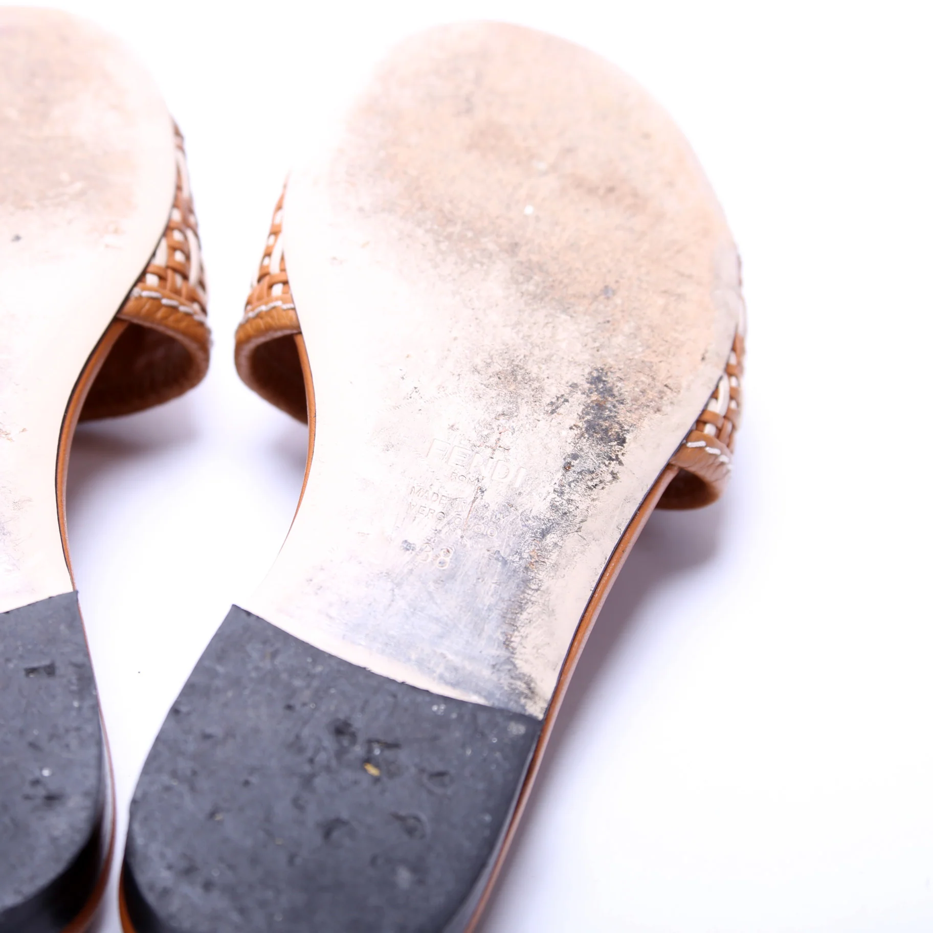Woven Calfskin Slide Size 38 - Image 7