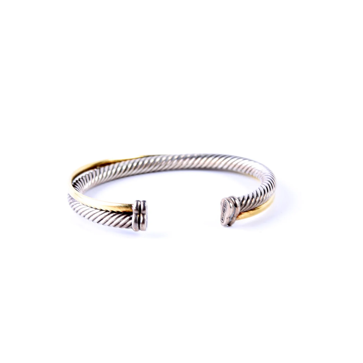 X Crossover Cuff Bracelet 925/750 - Image 3